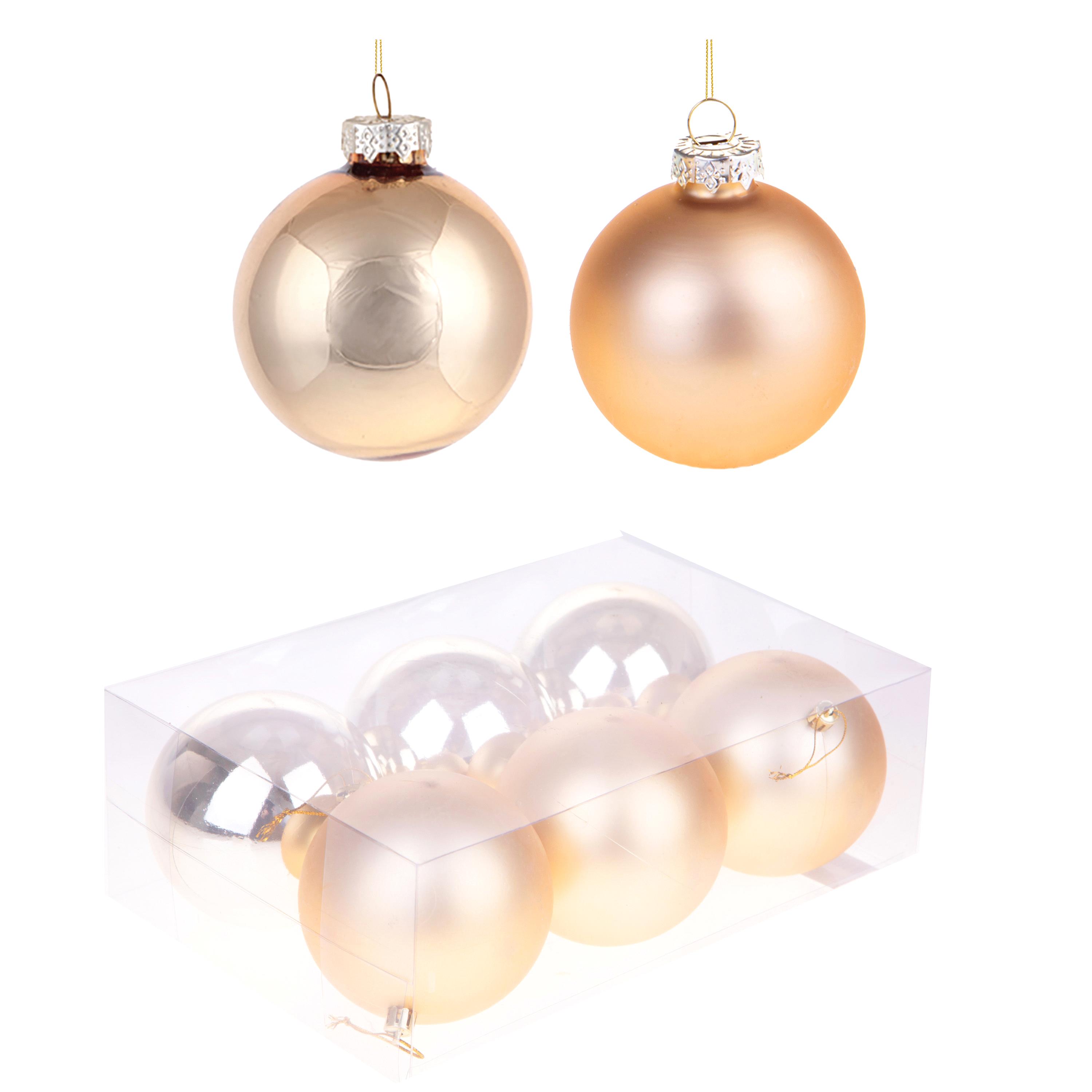 CHRISTMAS ITEMS, HANGING BALLS AND DECORATIONS IN FOAM/PAPER/RESIN, SFERE 6 PZ PLASTICA D.10 CM