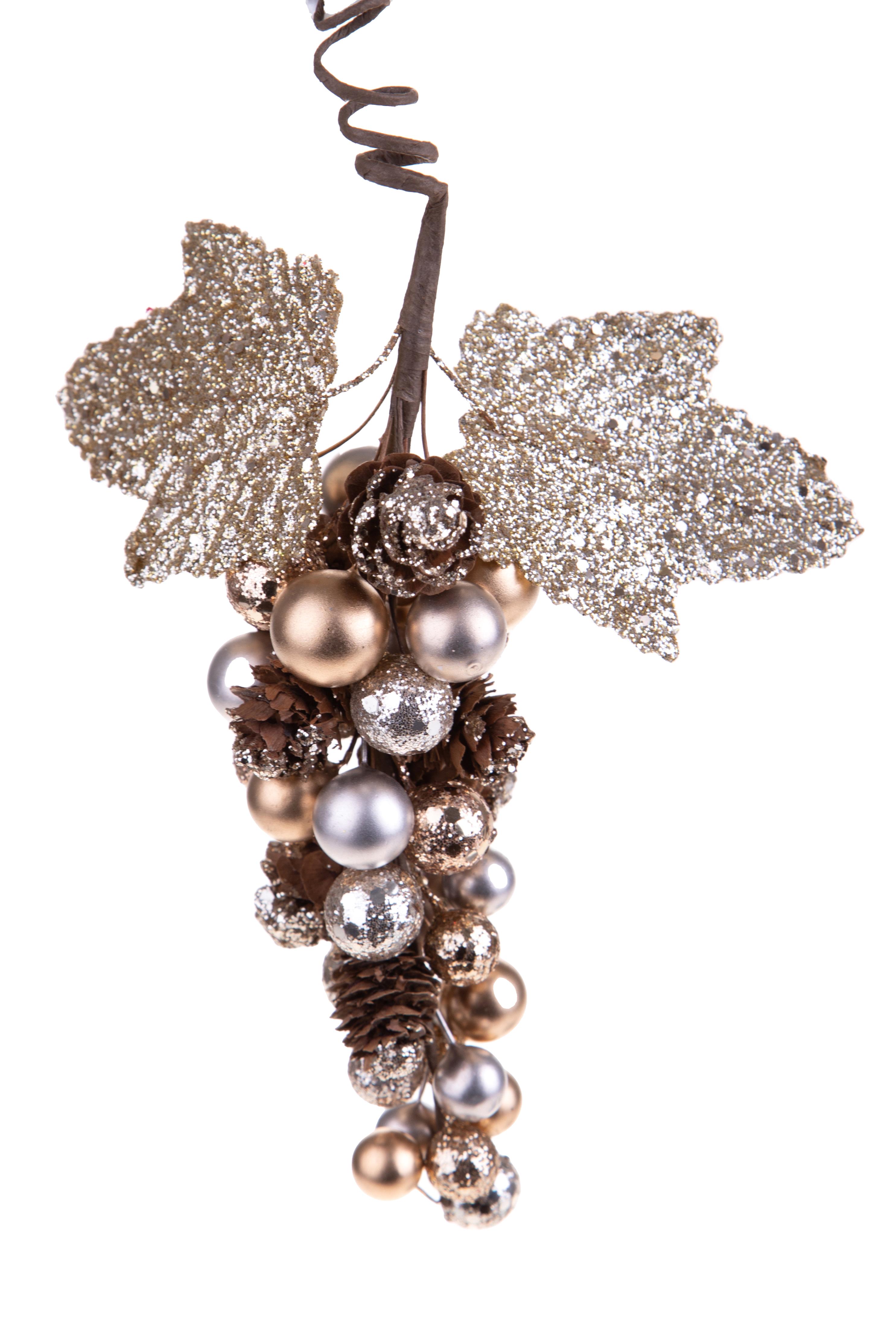 DECORO UVA GLITTER 17,5 CM