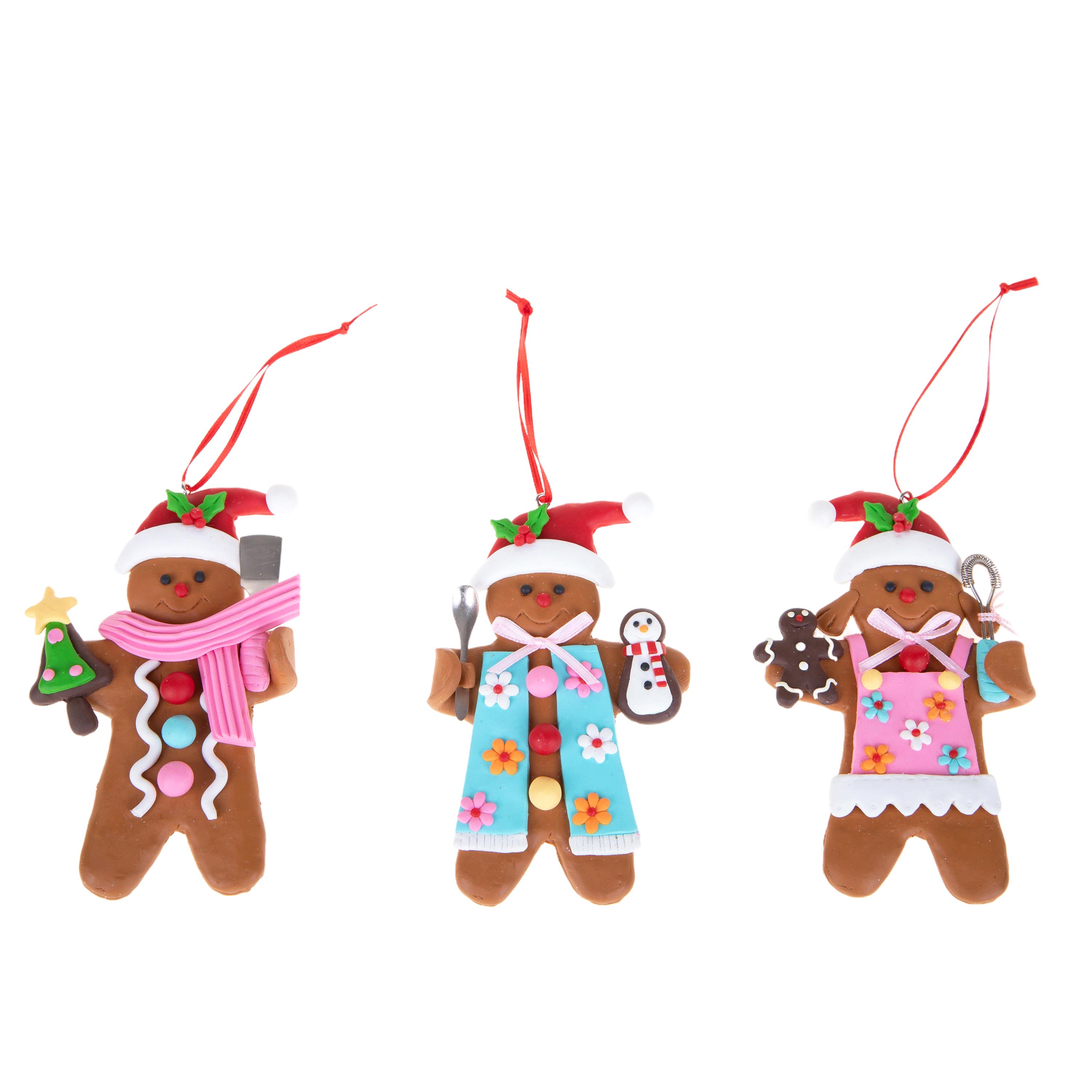 SET/3 ORSETTI GINGERBREAD 12 CM