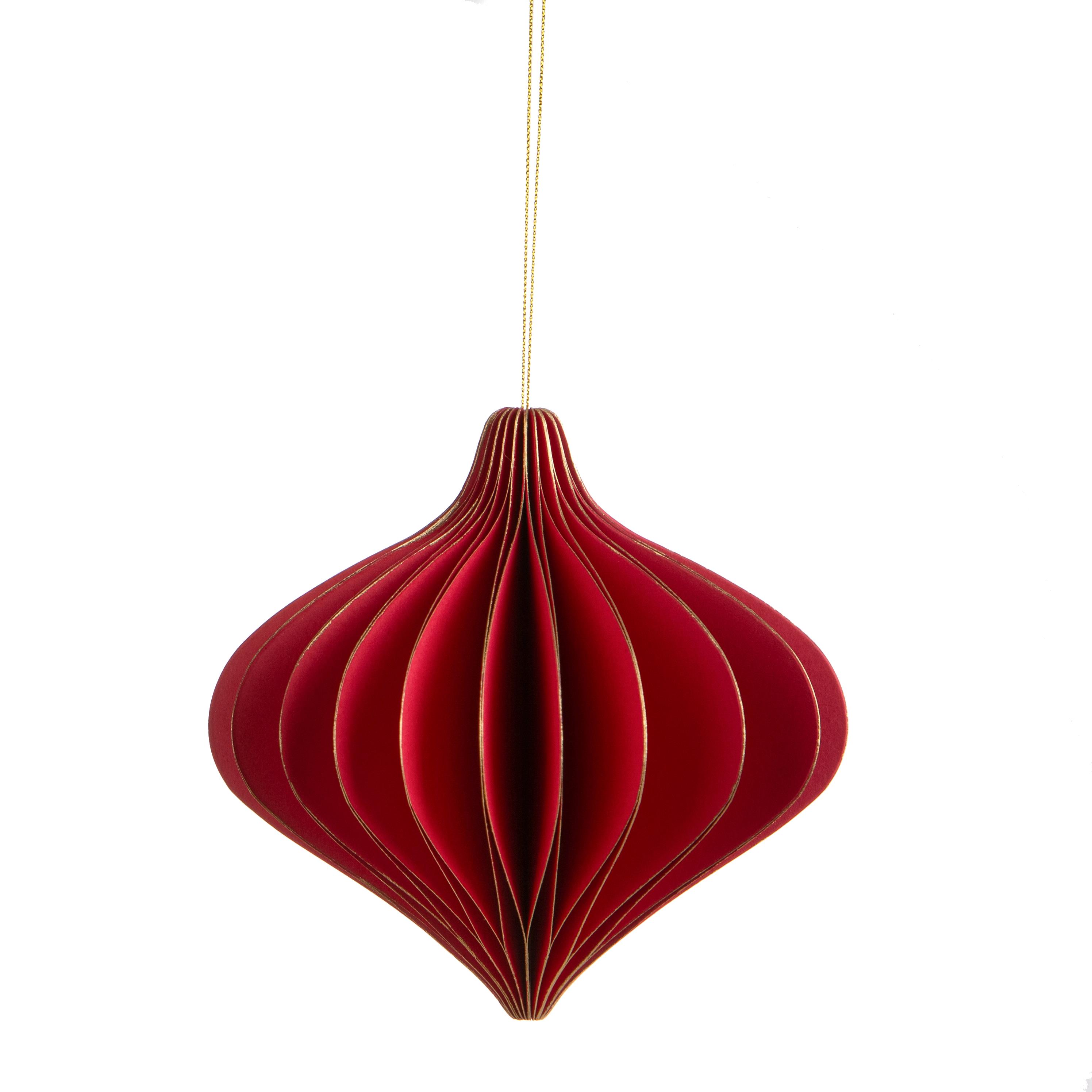 Weihnachtsartikel, Bälle zu hängen und Dekorationen in shaum, ONION CARTA 12,5 CM