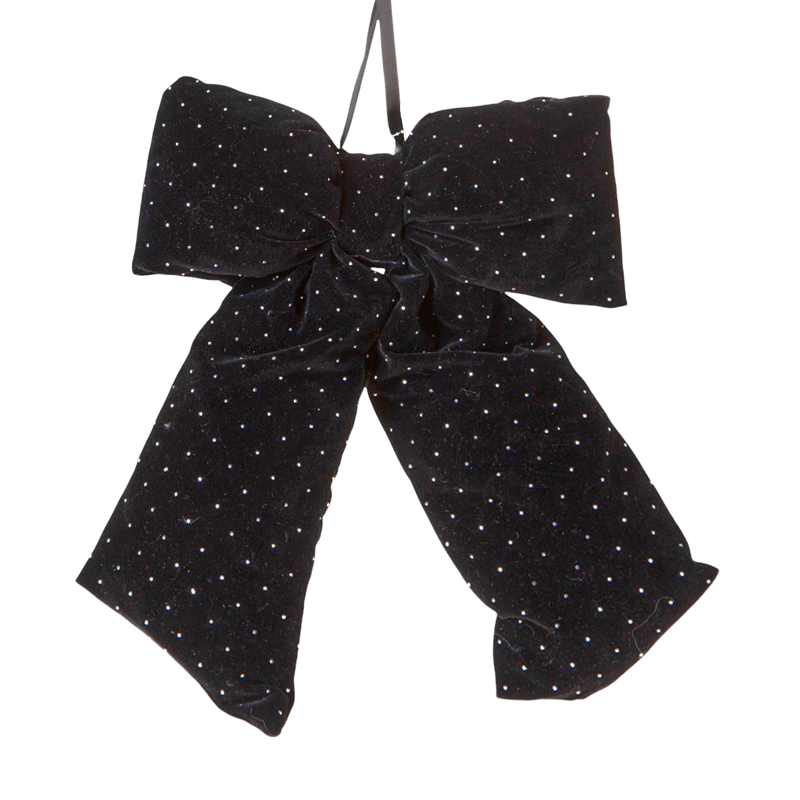 FIOCCO NATALE C/DIAMANTI  40XH.48 CM