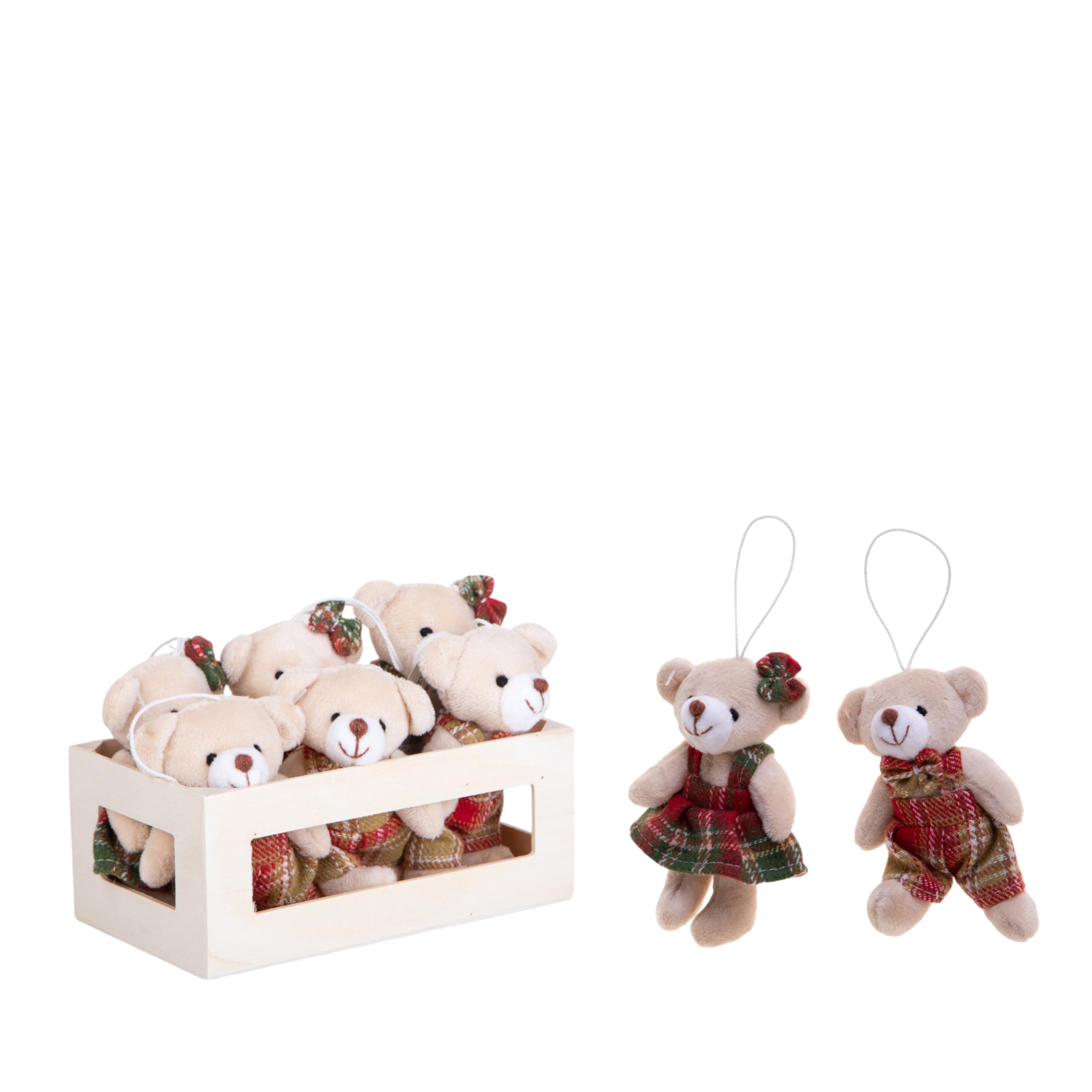 ORSEDTTO 6 PCS C/FIOCCO H.11 CM IN BOX