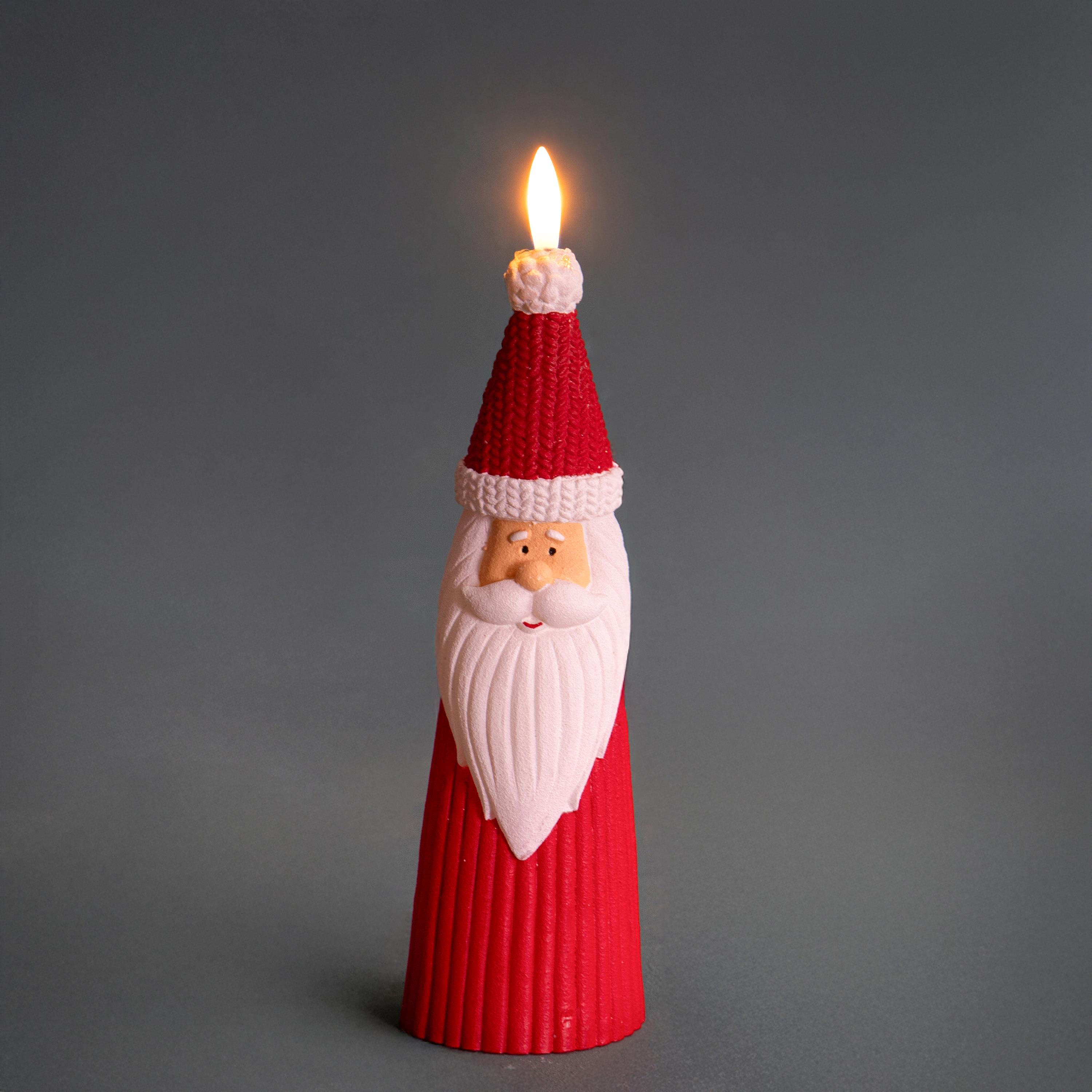 CANDELA 25 CM SANTA C/LED