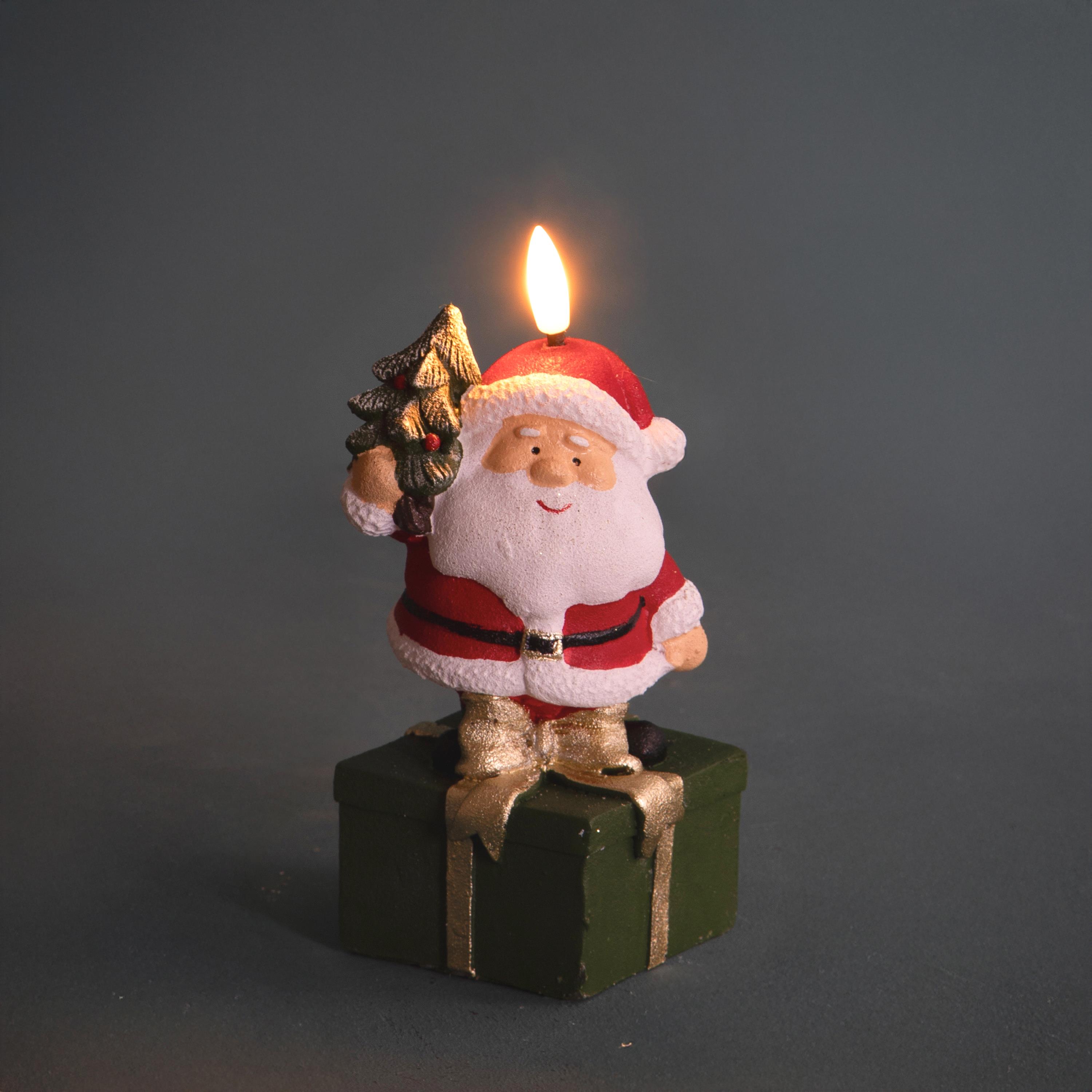 CANDELA 13,5 CM SANTA SU P/DONO C/LED