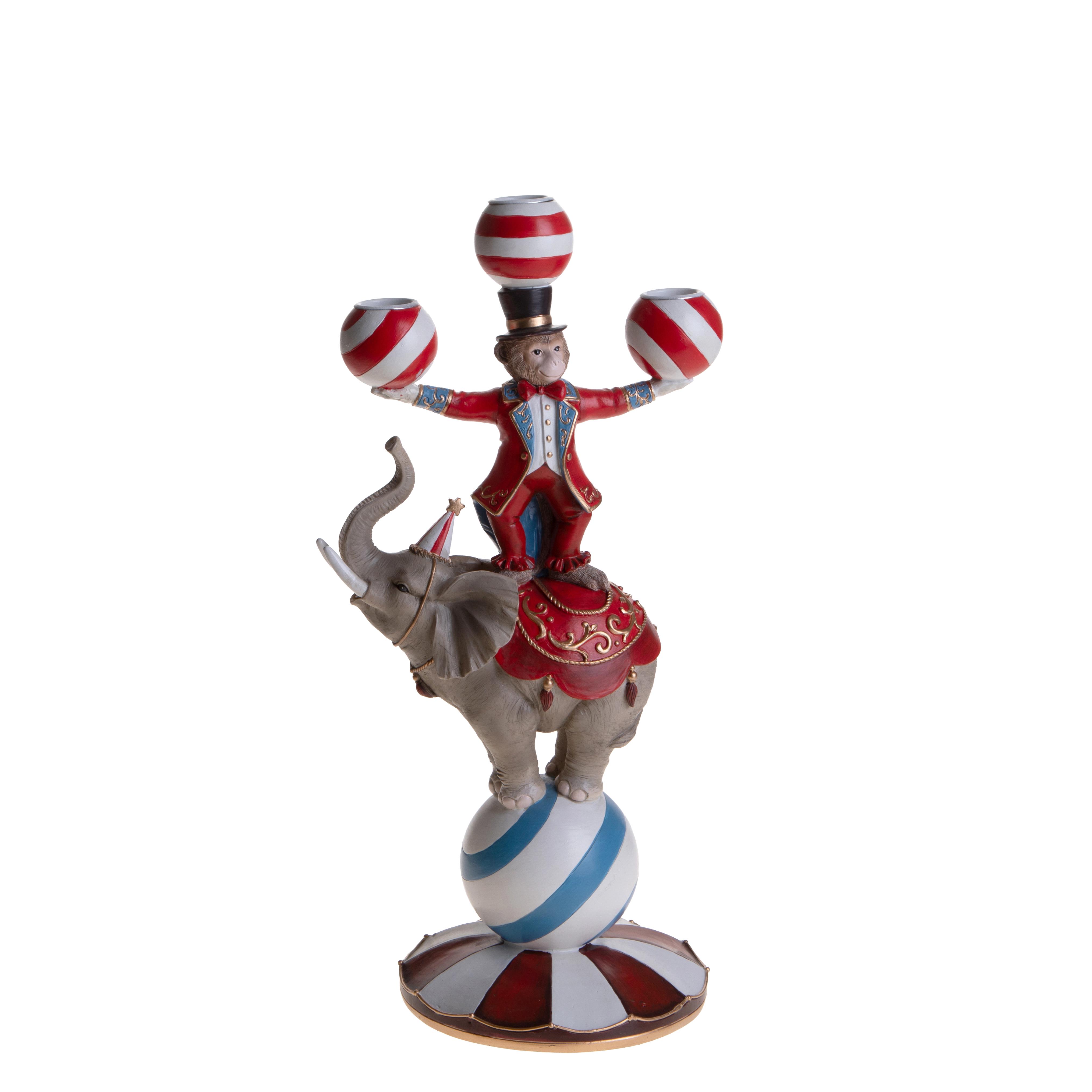 P/CANDELE X 3 18,5XH.37 CM ELEFANTE