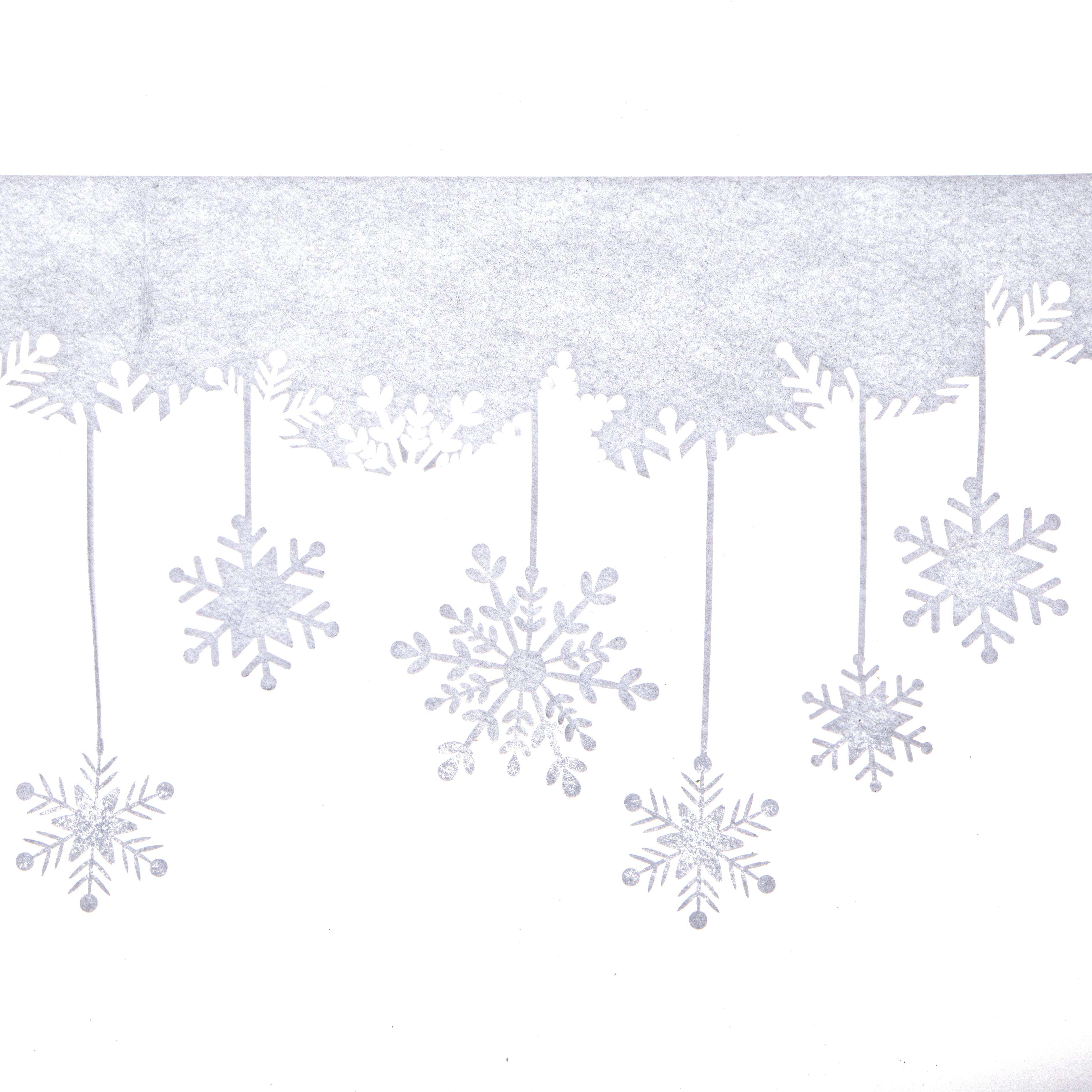 CHRISTMAS ITEMS, SNOW IN BULK FABRIC SPRAY ECC, DECORO 120 CM FINESTRA FIOCCHI NEVE