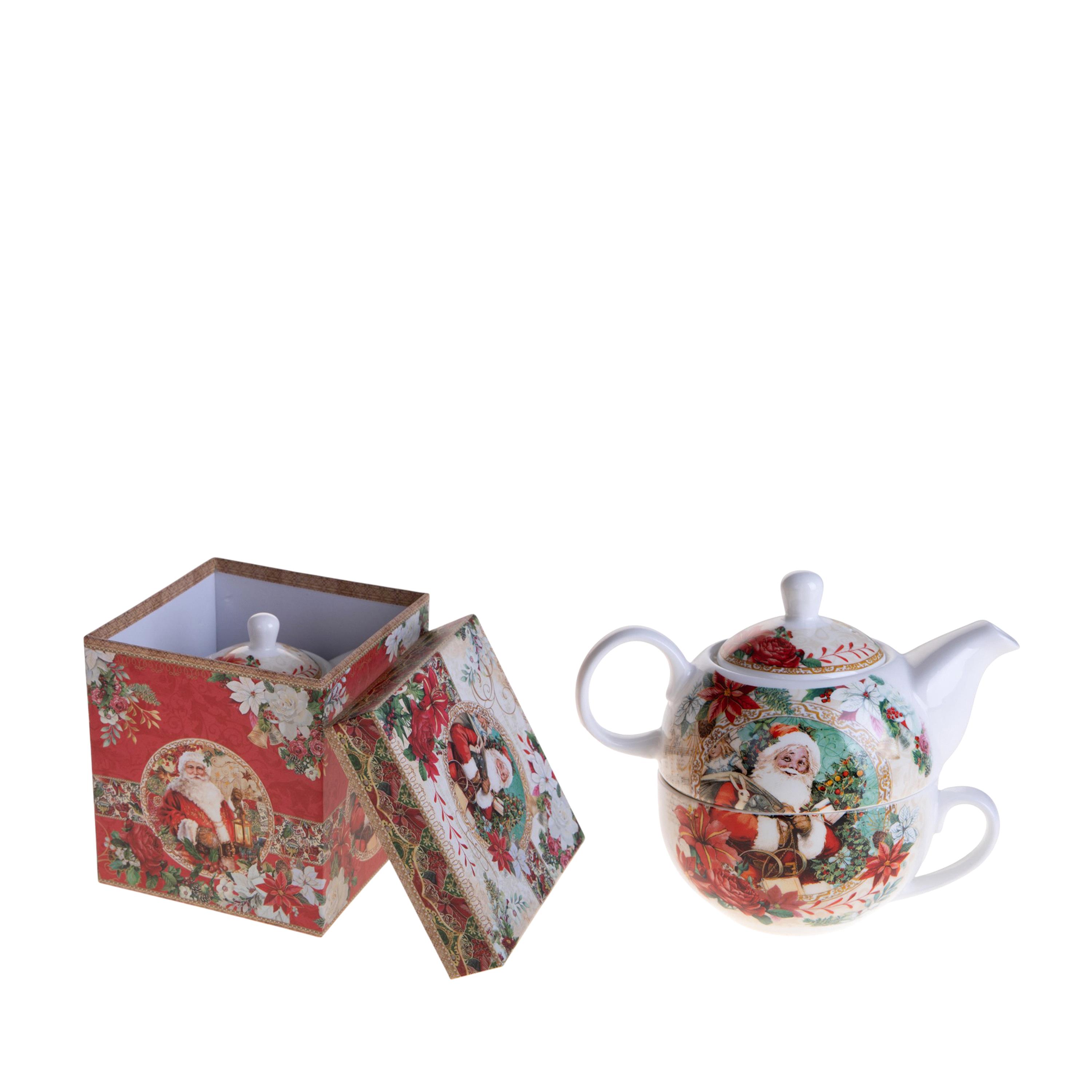 TEA FOR ONE 14,6 CM C/B.NATALE C/GIFT BO