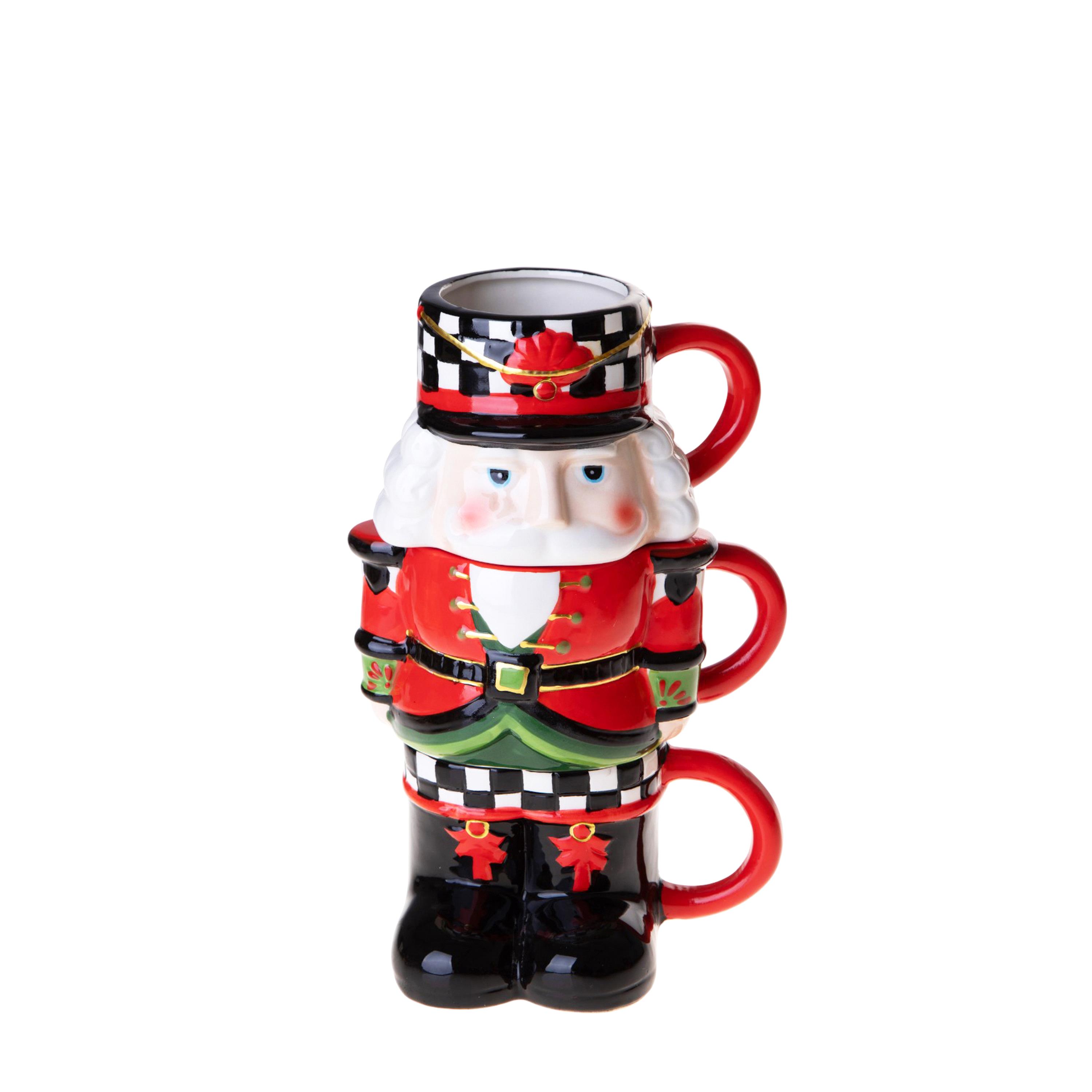 TAZZA 16,5XH.25 CM 3 PEZZI SCHIACCIANOCI