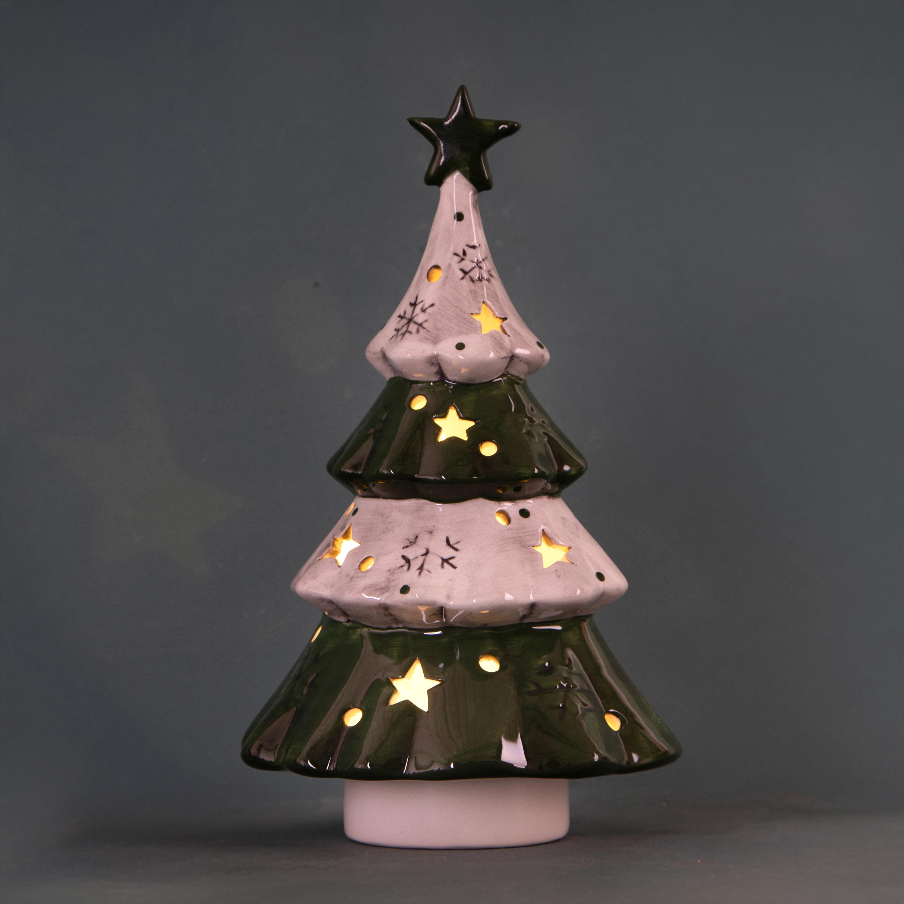 ALBERO 14,5XH.25 CM C/STELLA E LED