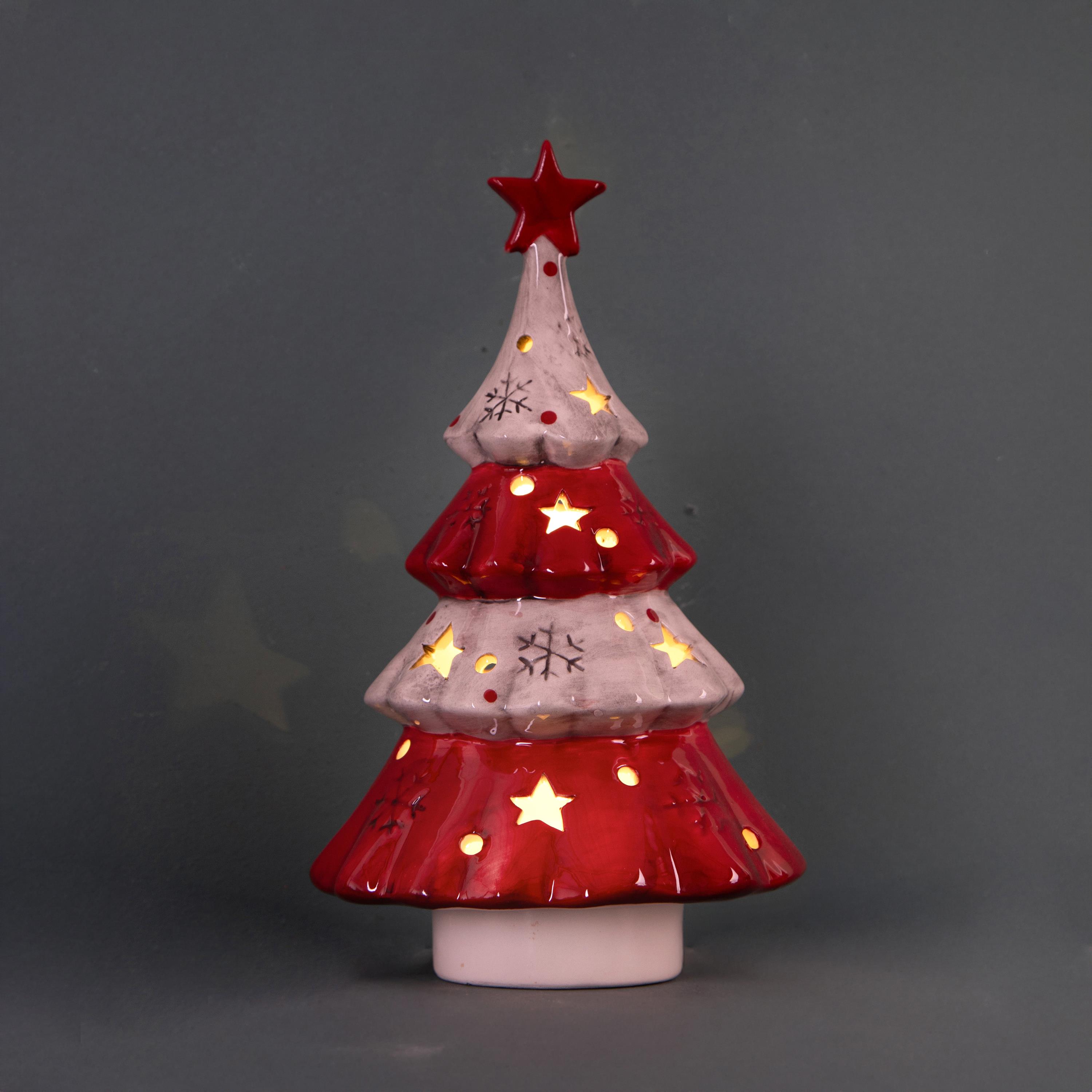 ALBERO 14,5XH.25 CM C/STELLA E LED