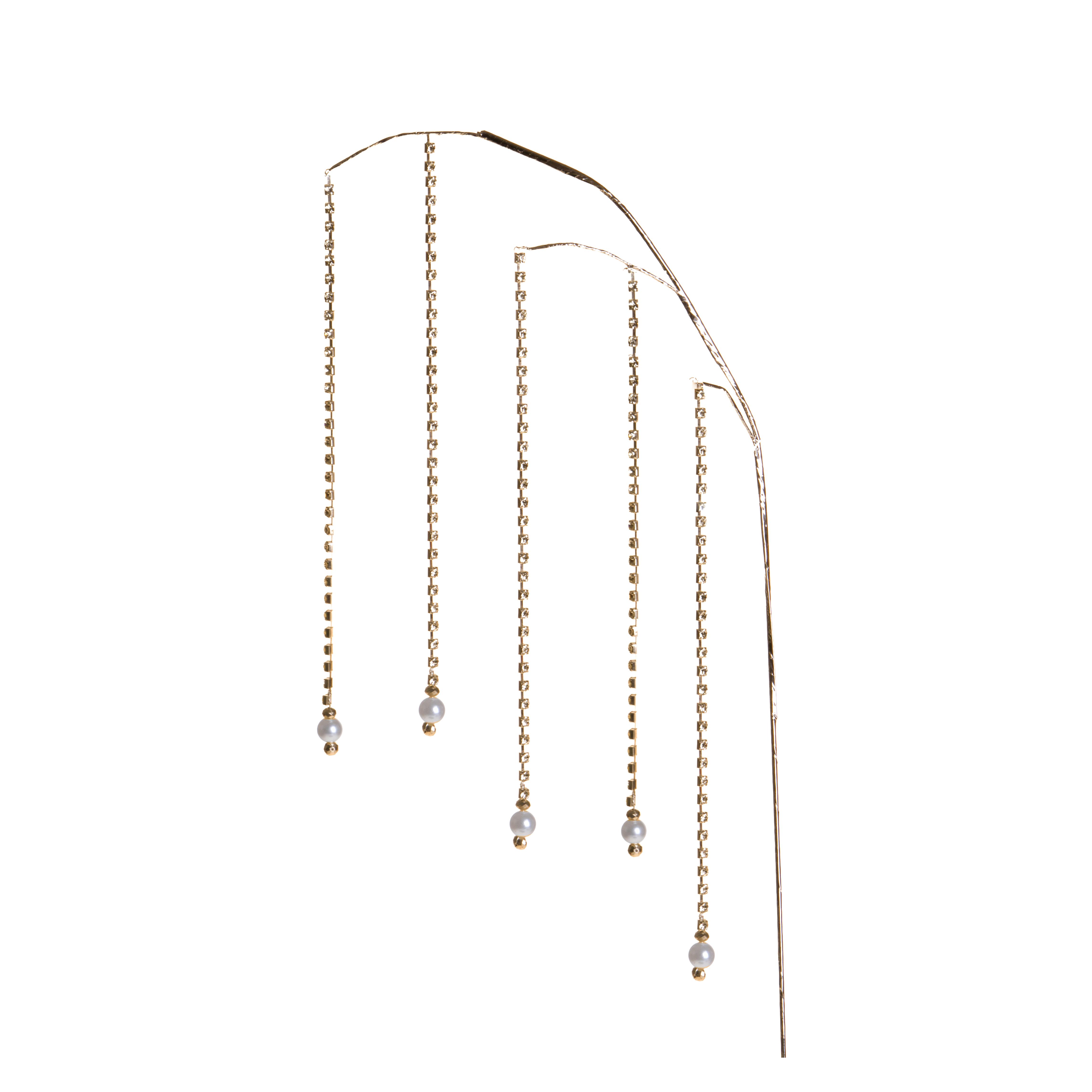 RAMO H.92 CM STRASS C/PERLE