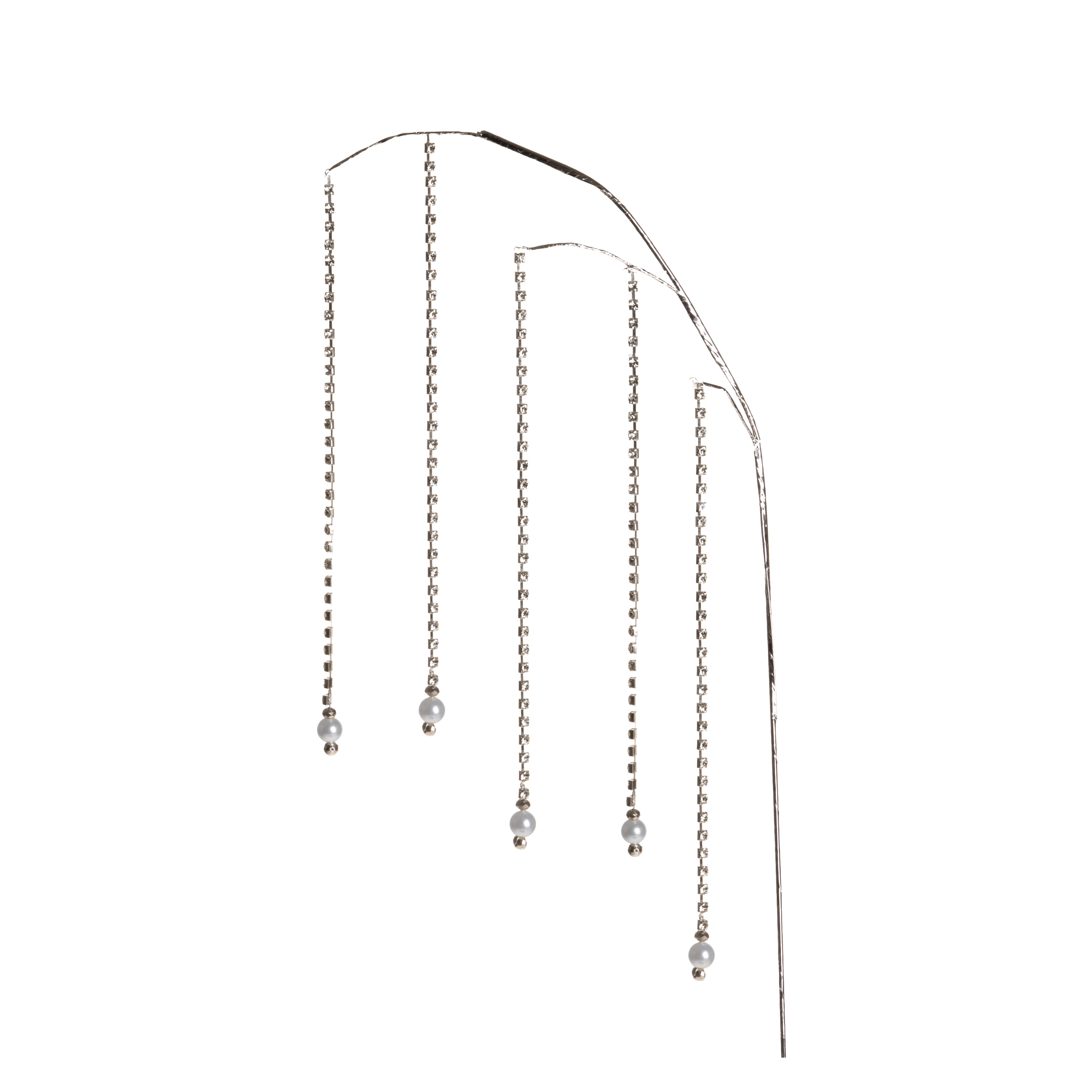 RAMO H.92 CM STRASS C/PERLE