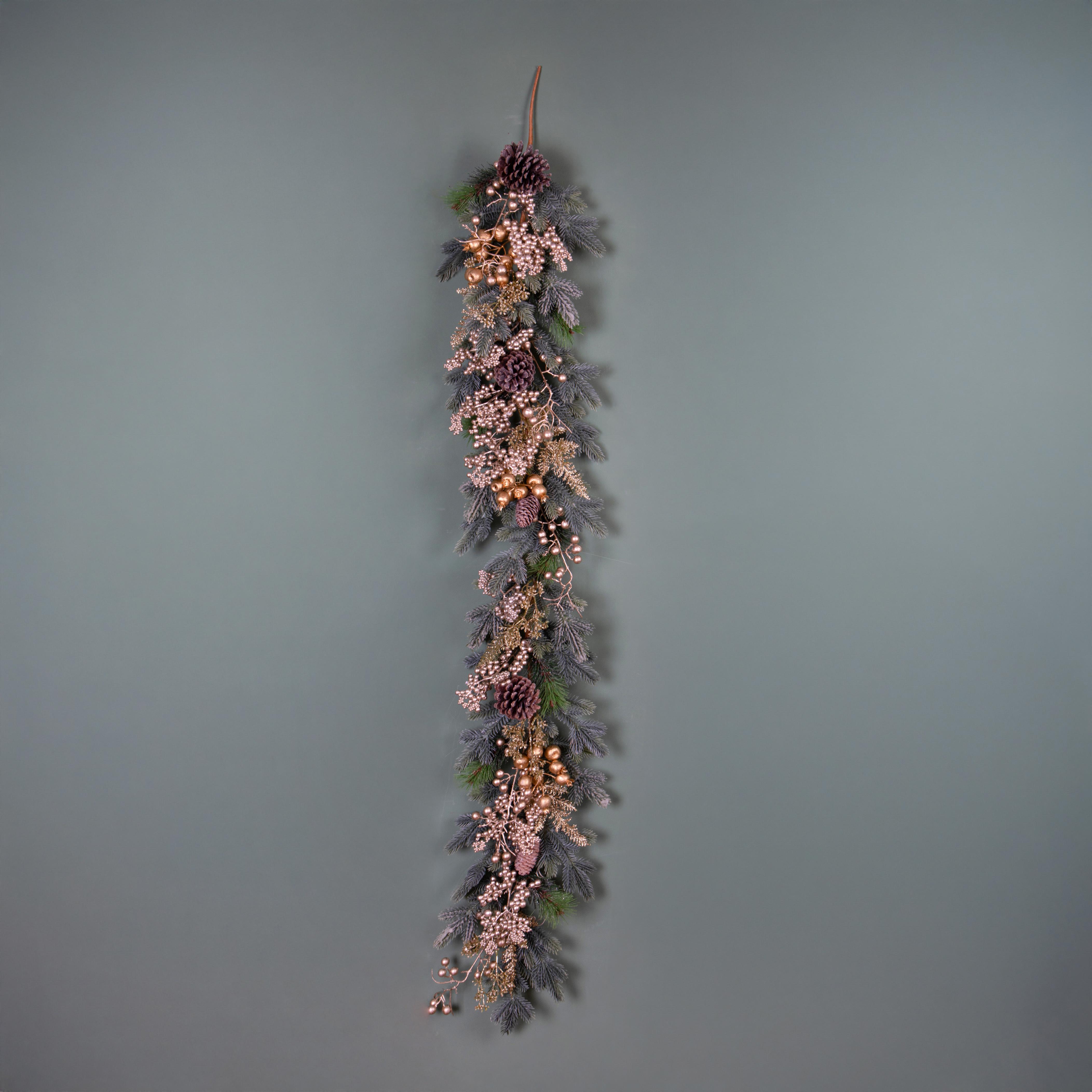 GHIRLANDA 150 CM C/ILEX E PIGNE