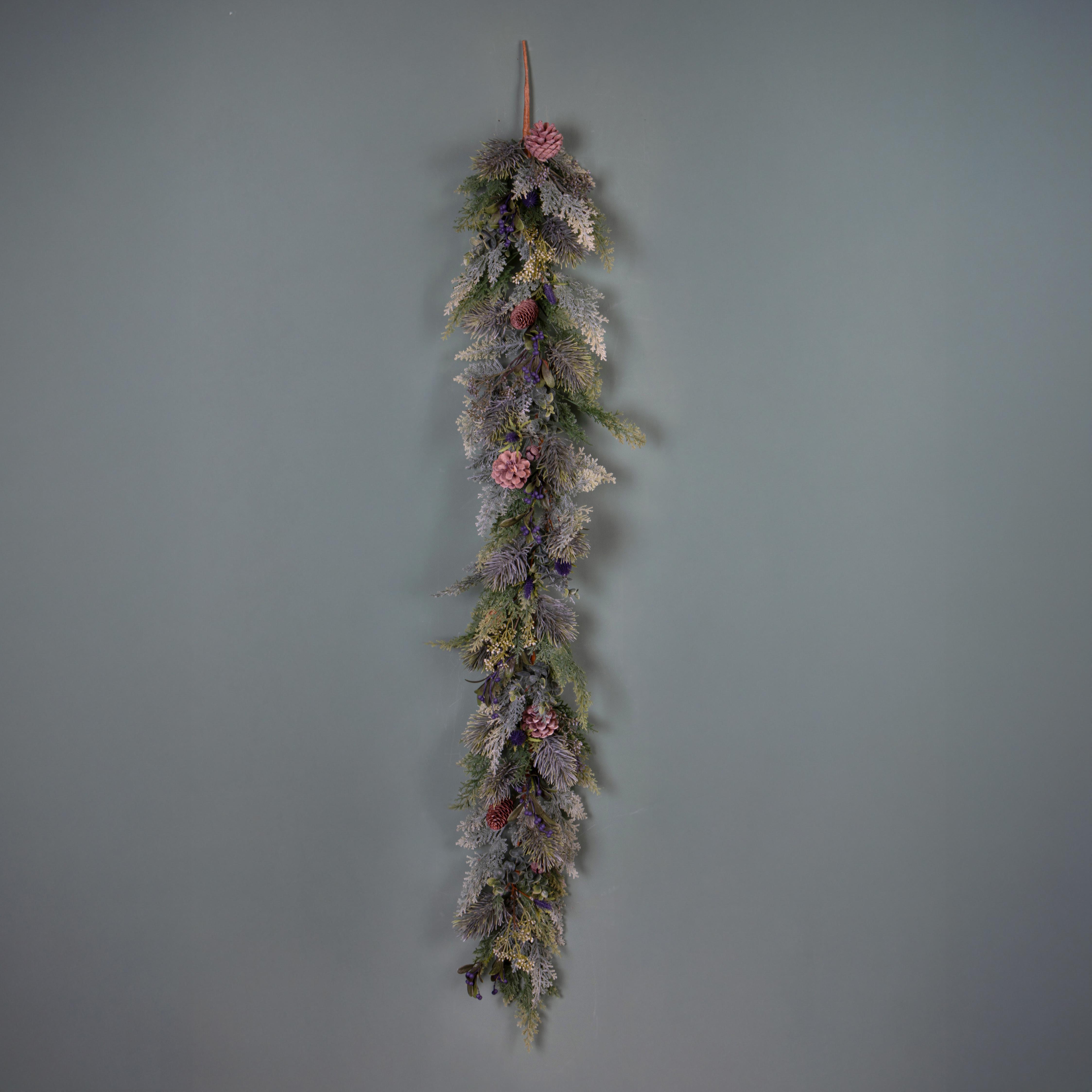 GHIRLANDA 150 CM C/GHIANDA E MIRTILLI