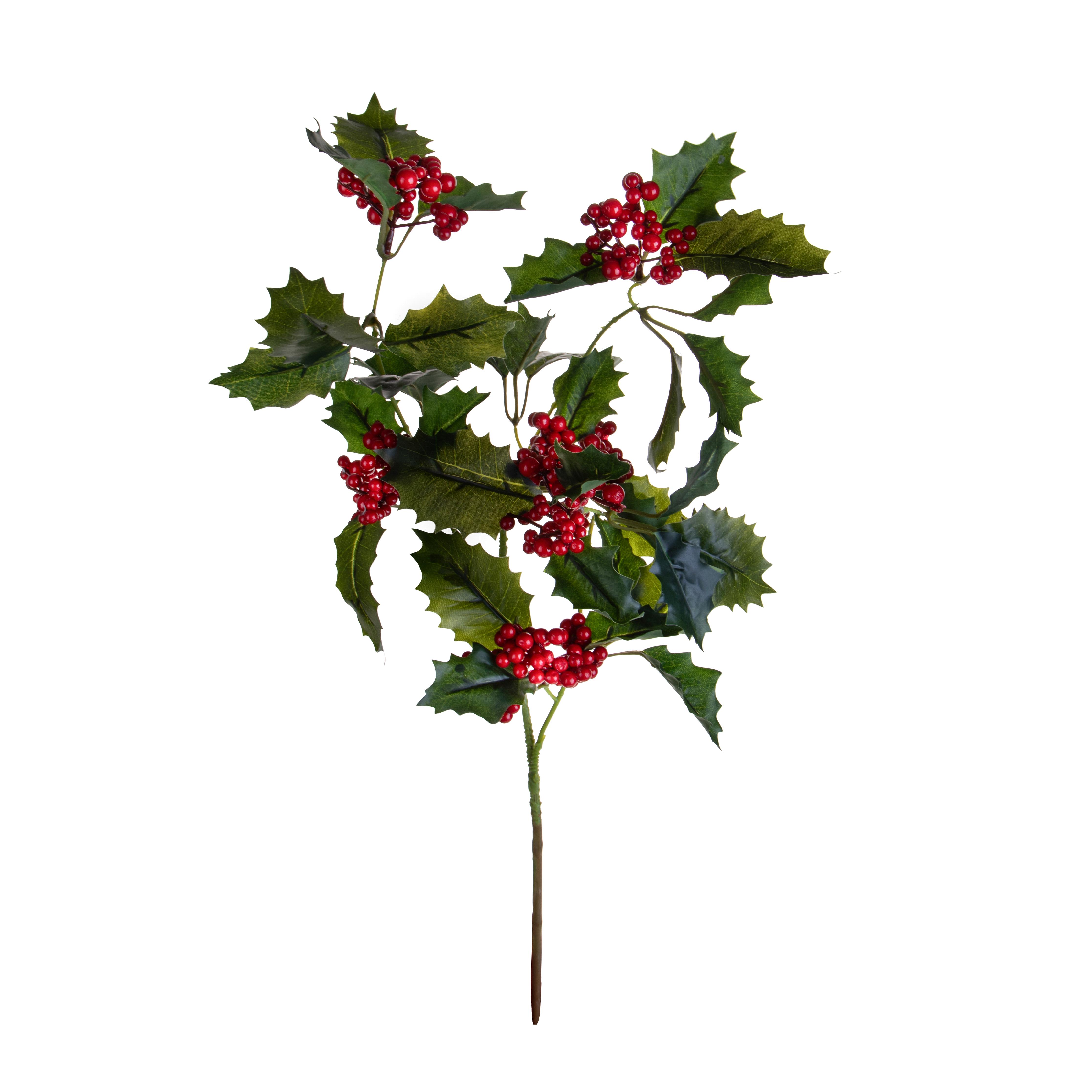 RAMO AGRIFOGLIO 86 CM C/BACCHE