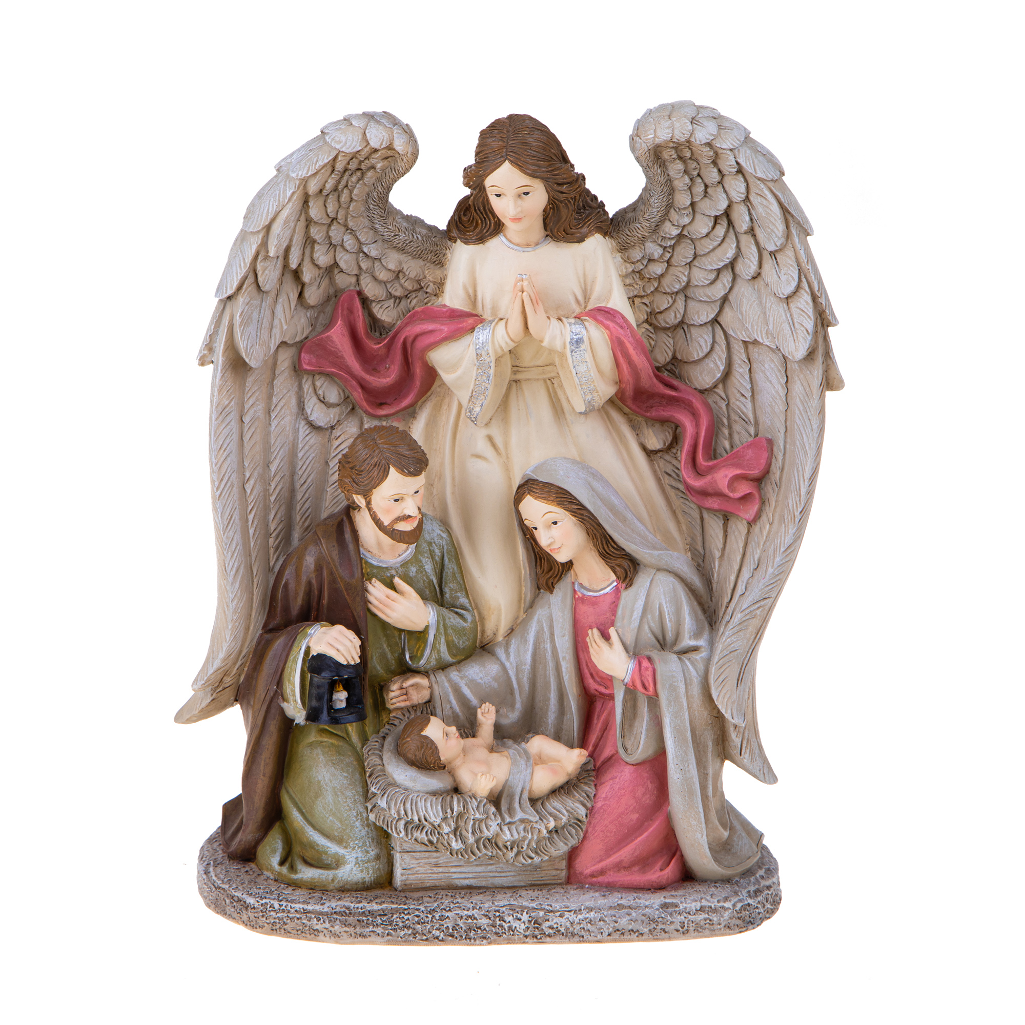 CHRISTMAS ITEMS, Nativity, NATIVITA' H.25.6 CM C/ ANGELO