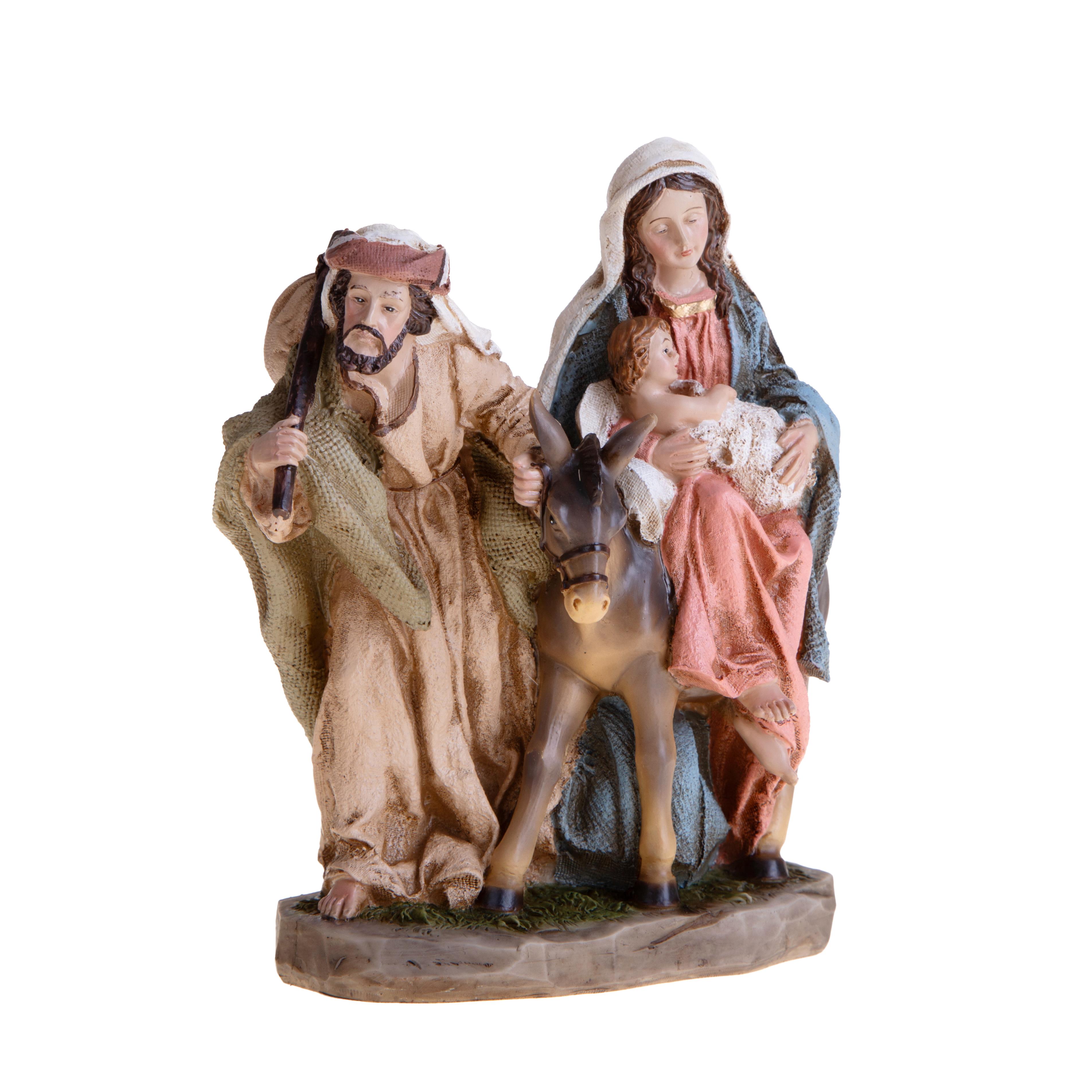 NATIVITA' H.20 CM SU ASINELLO