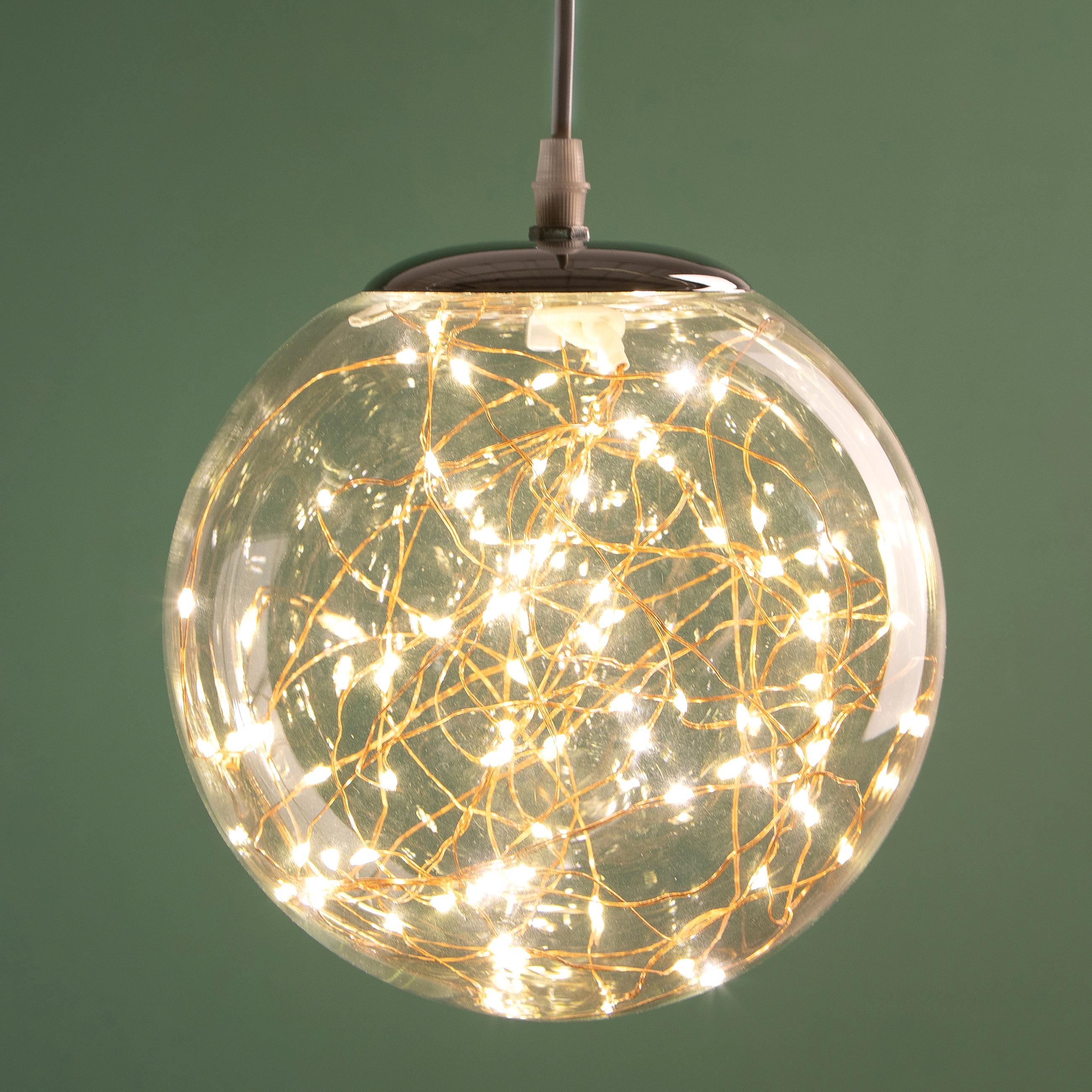 SFERA VETRO DM 40 CM C/240 LED EST.