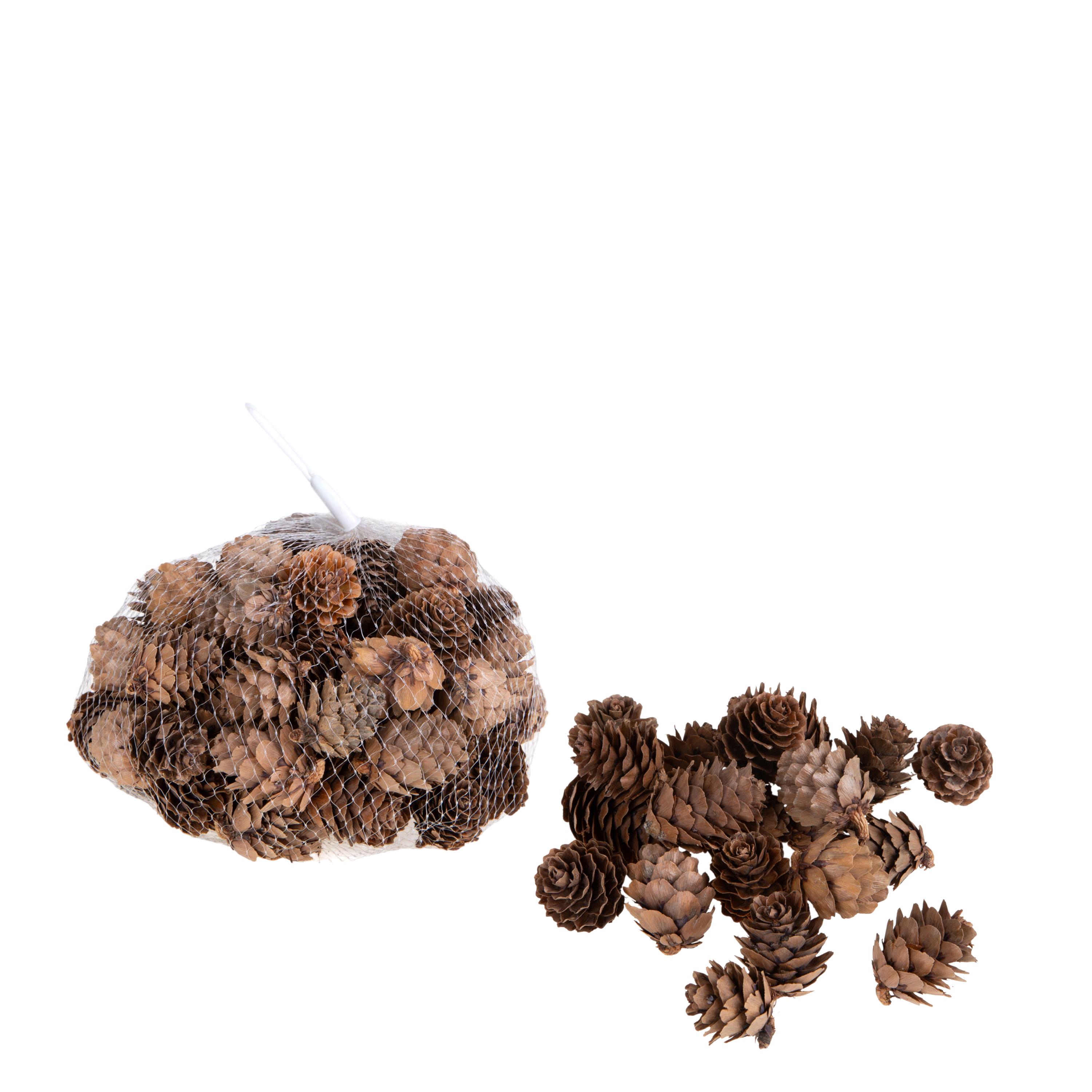 MINI PIGNE 200 GR.NATURALI IN RETE