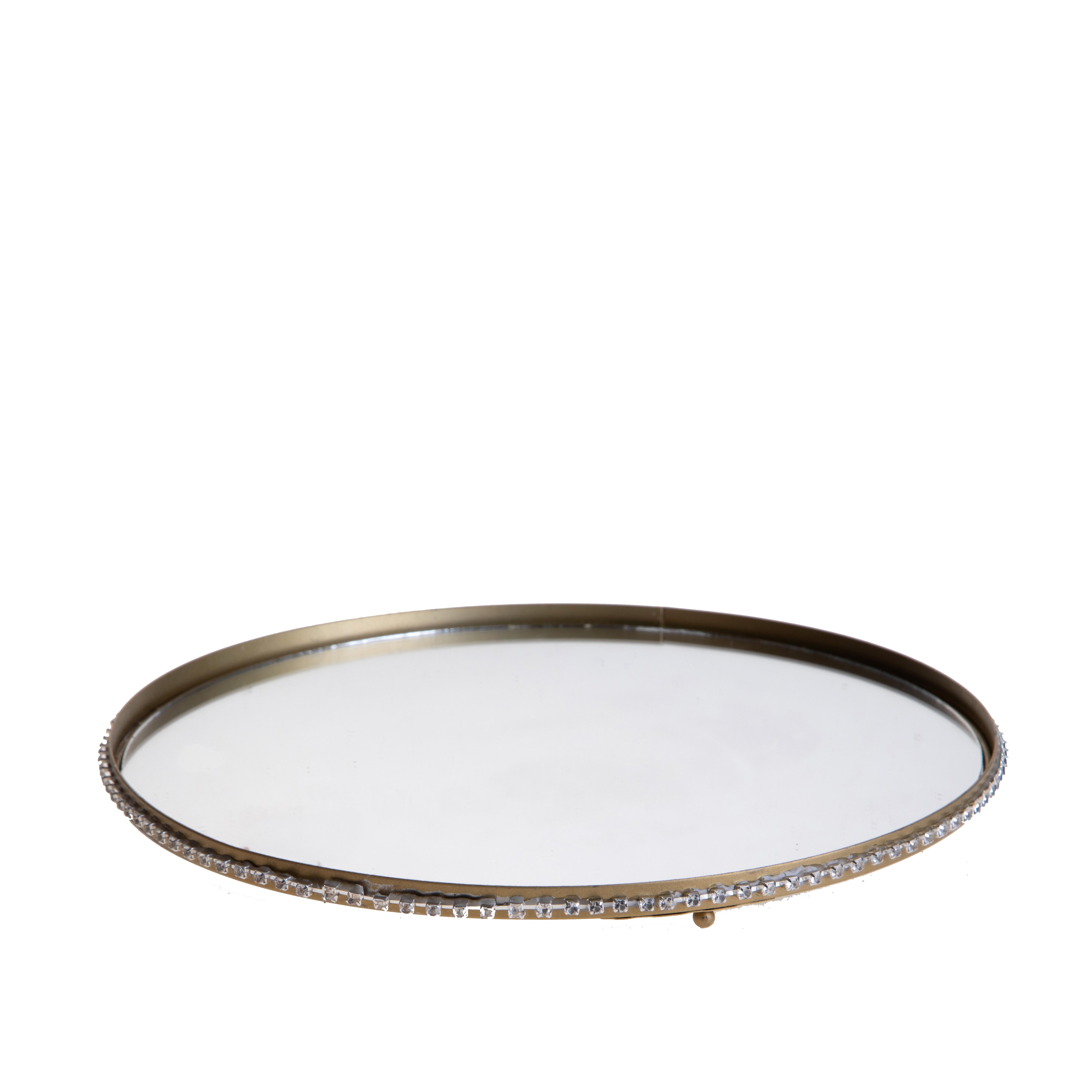 VASSOIO 26.5 CM D. C/SPECCHIO E STRASS