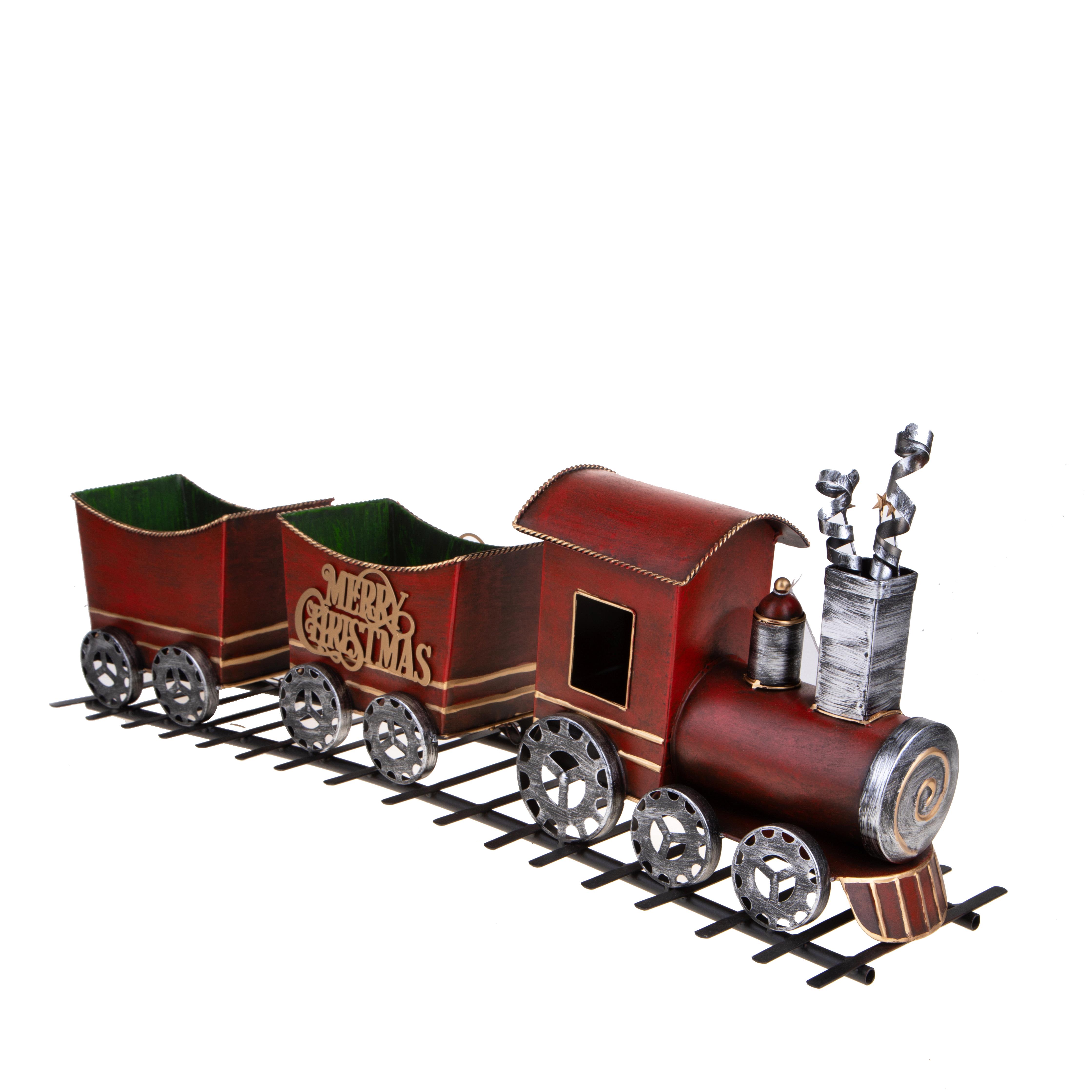 TRENO NATALE 71 CM SU BINARI