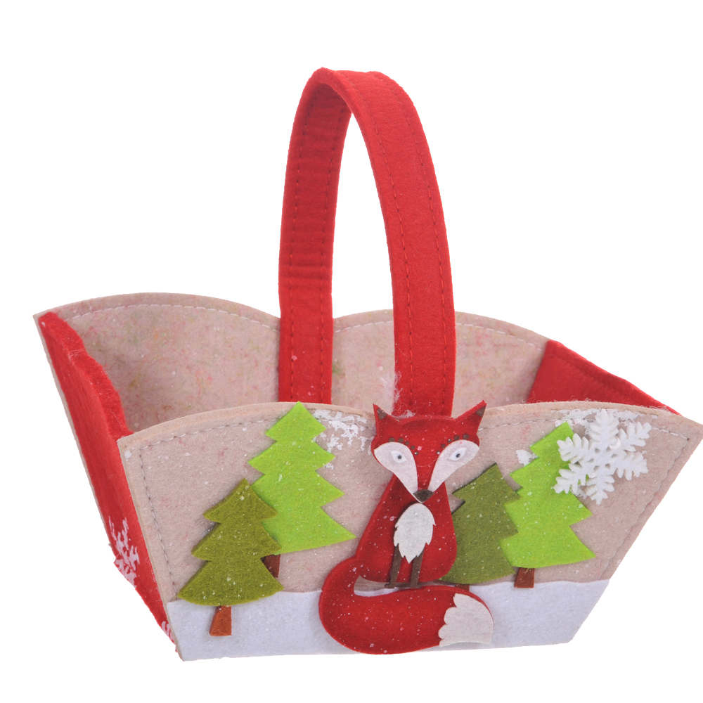 CHRISTMAS ITEMS, BOXES, BASKETS,DISHES, VARIOUS BAGS AND CONTAINERS, CASSETTA VOLPI 21,5X15X20H CM**SC