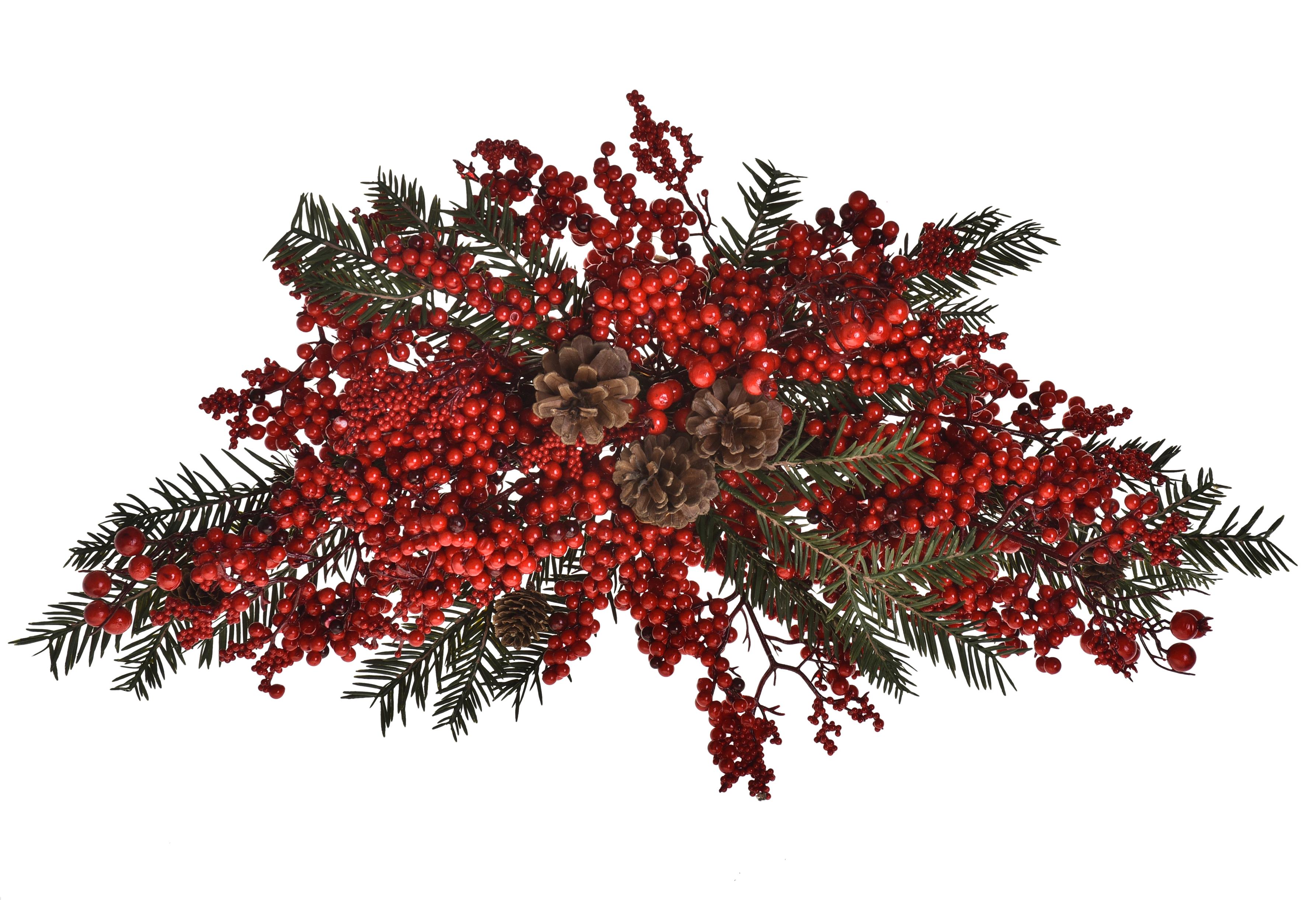 S/PORTA ABETE C/BACCHE 66 CM