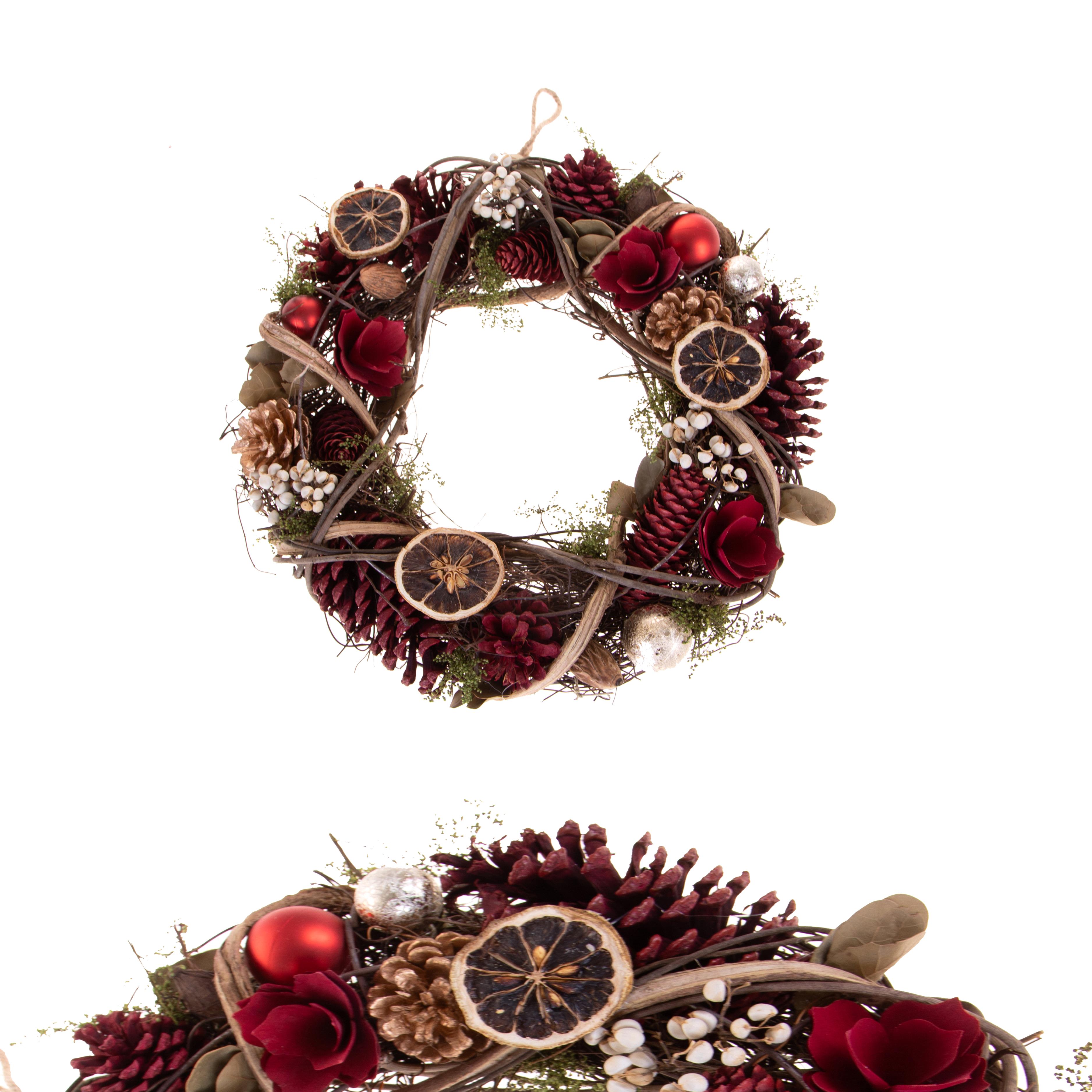 CORONA D.25 CM C/FETTE ARANCIA