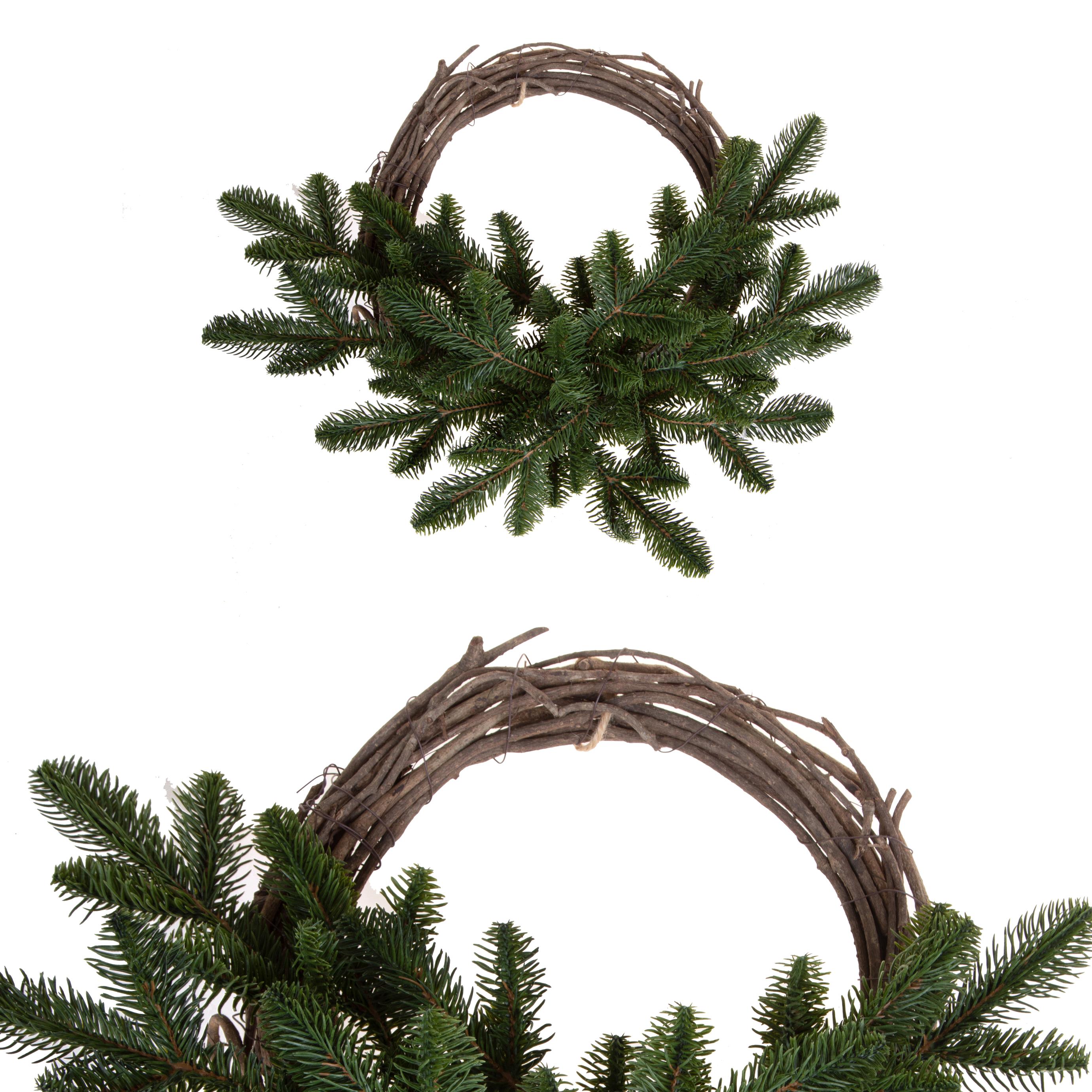 CORONA D.46 CM WILLOW C/ABETE NORMANDIA