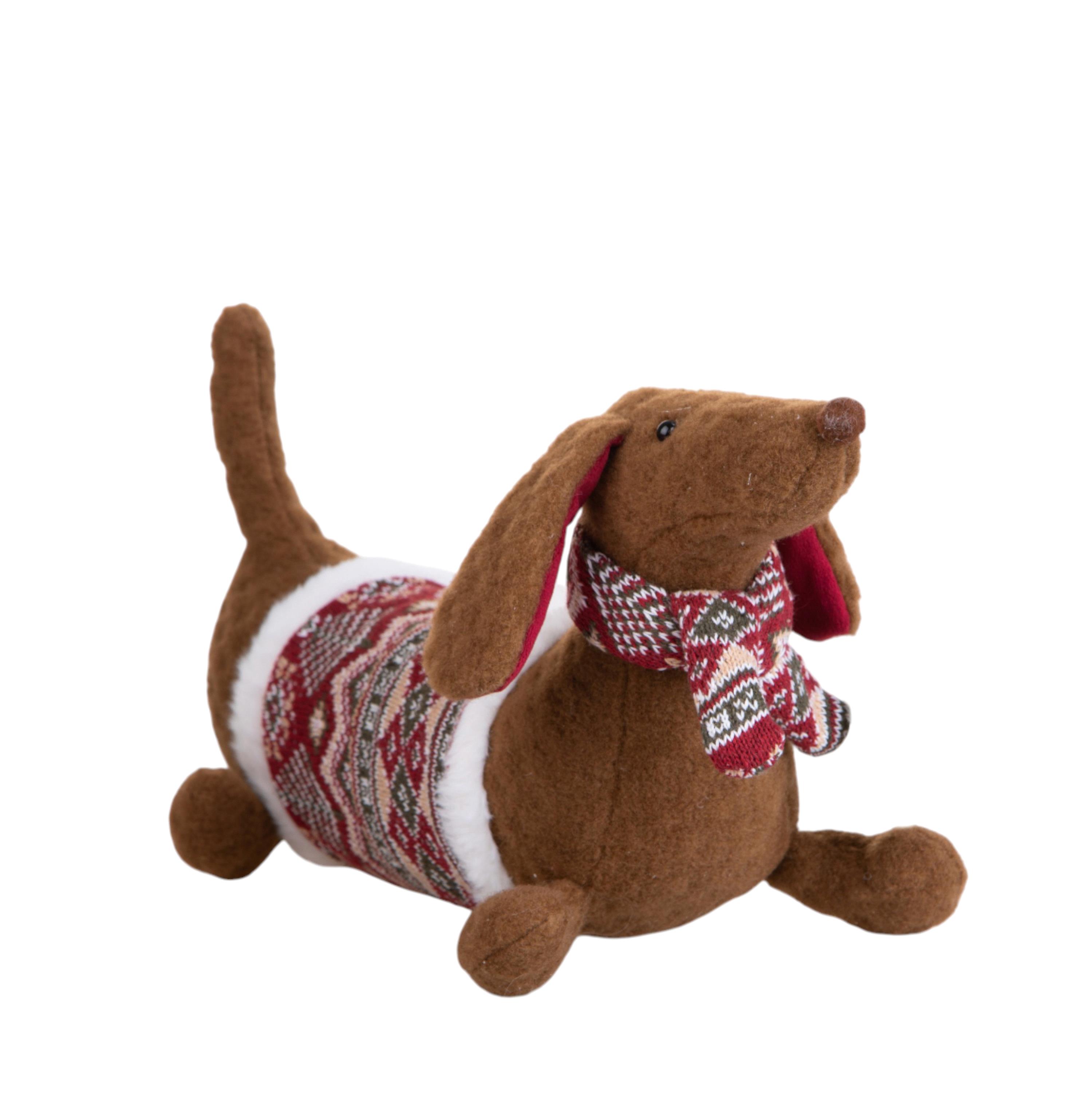 BASSOTTO 42 CM PELUCHE C/MAGLIA