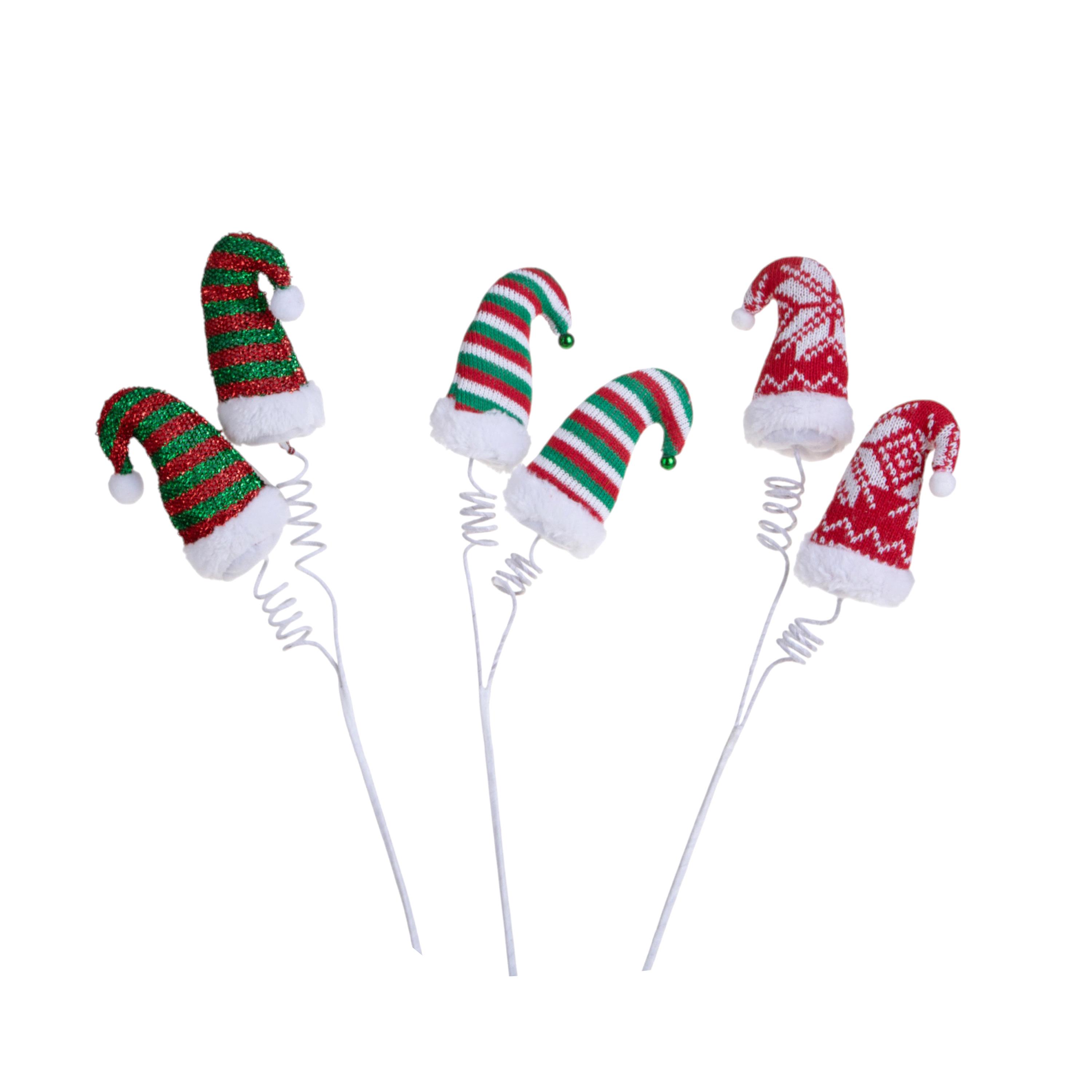 ARTICOLI NATALIZI, SOGGETTI E DECORI IN TESSUTO, PICK 45 CM CAPPELLO NATALIZIO