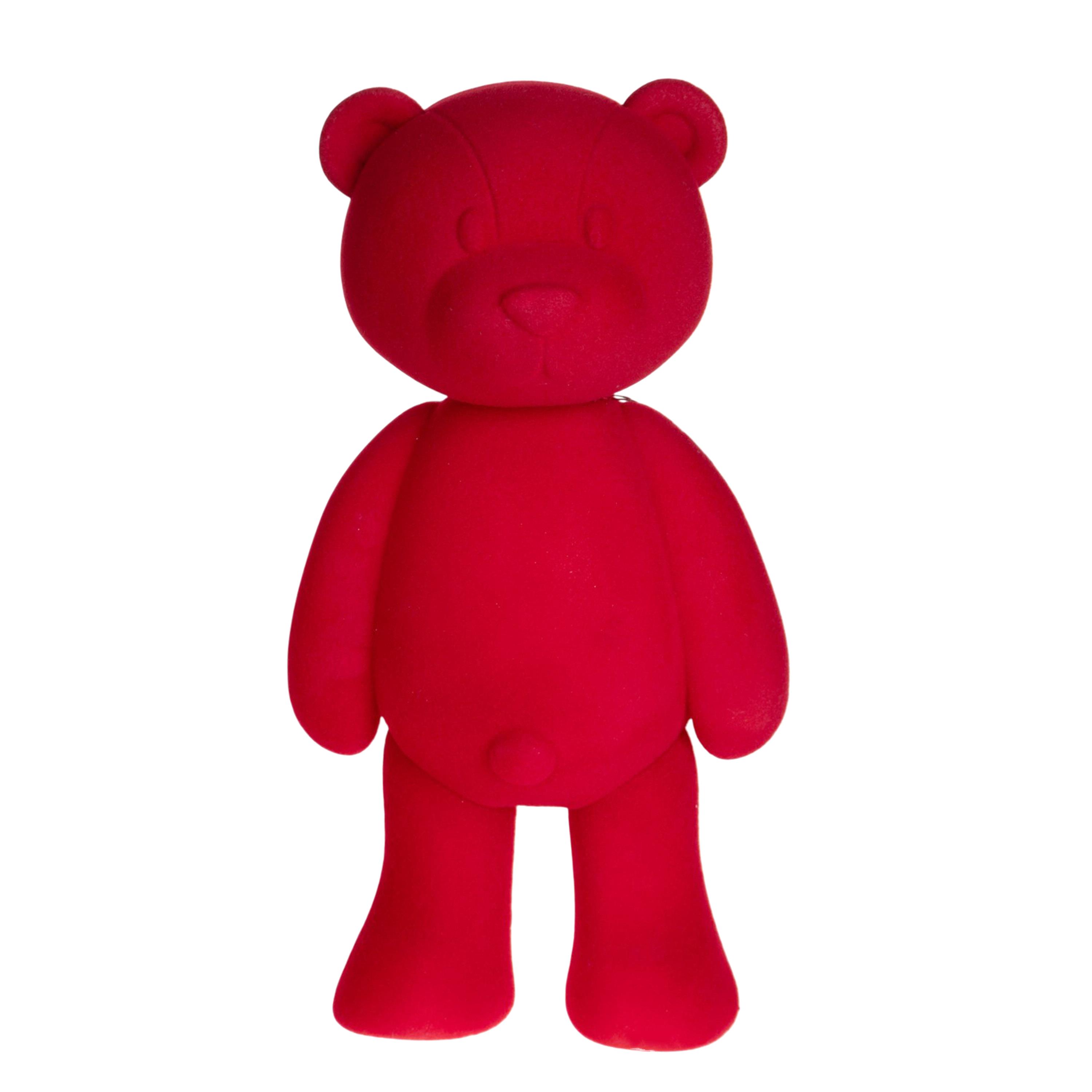 ORSO NATALE VELVET H 48 CM