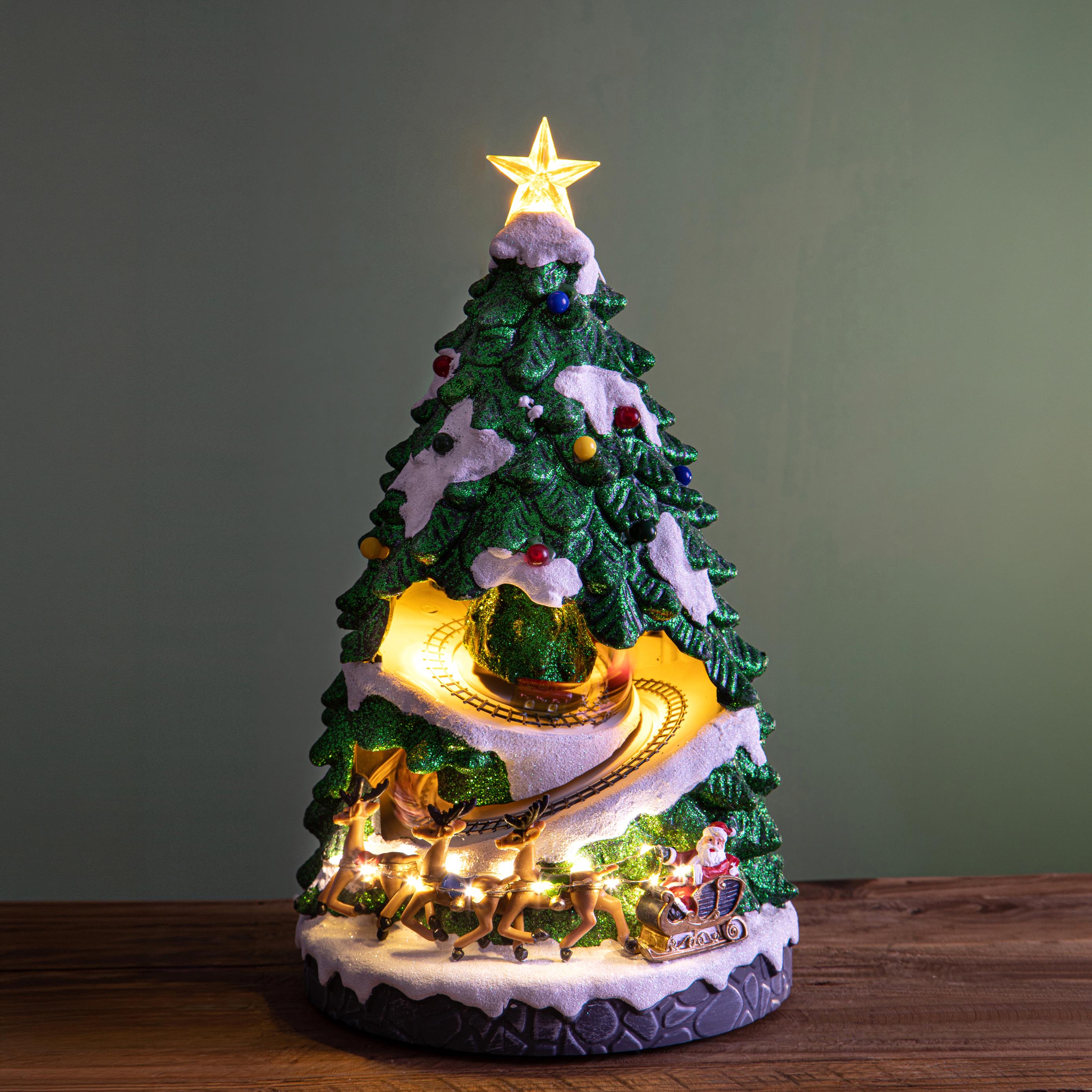 ABETE H.42 CM C/B.NATALE MOV+LUCI+MUS.