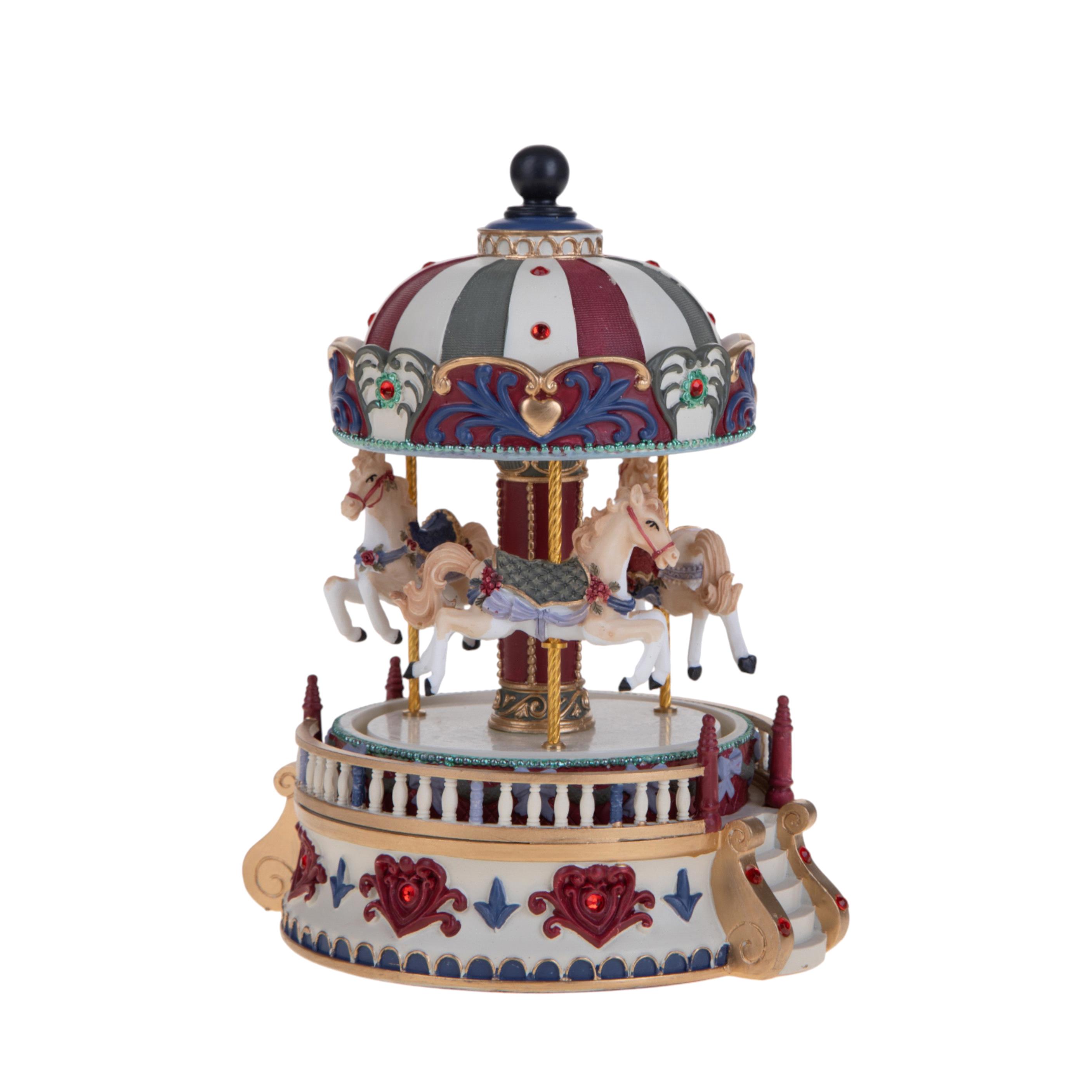 Weihnachtsartikel, Landschaften, Glockenspiel in HARZ, CAROSELLO H15 CM C/CAVALLINI CARILLON
