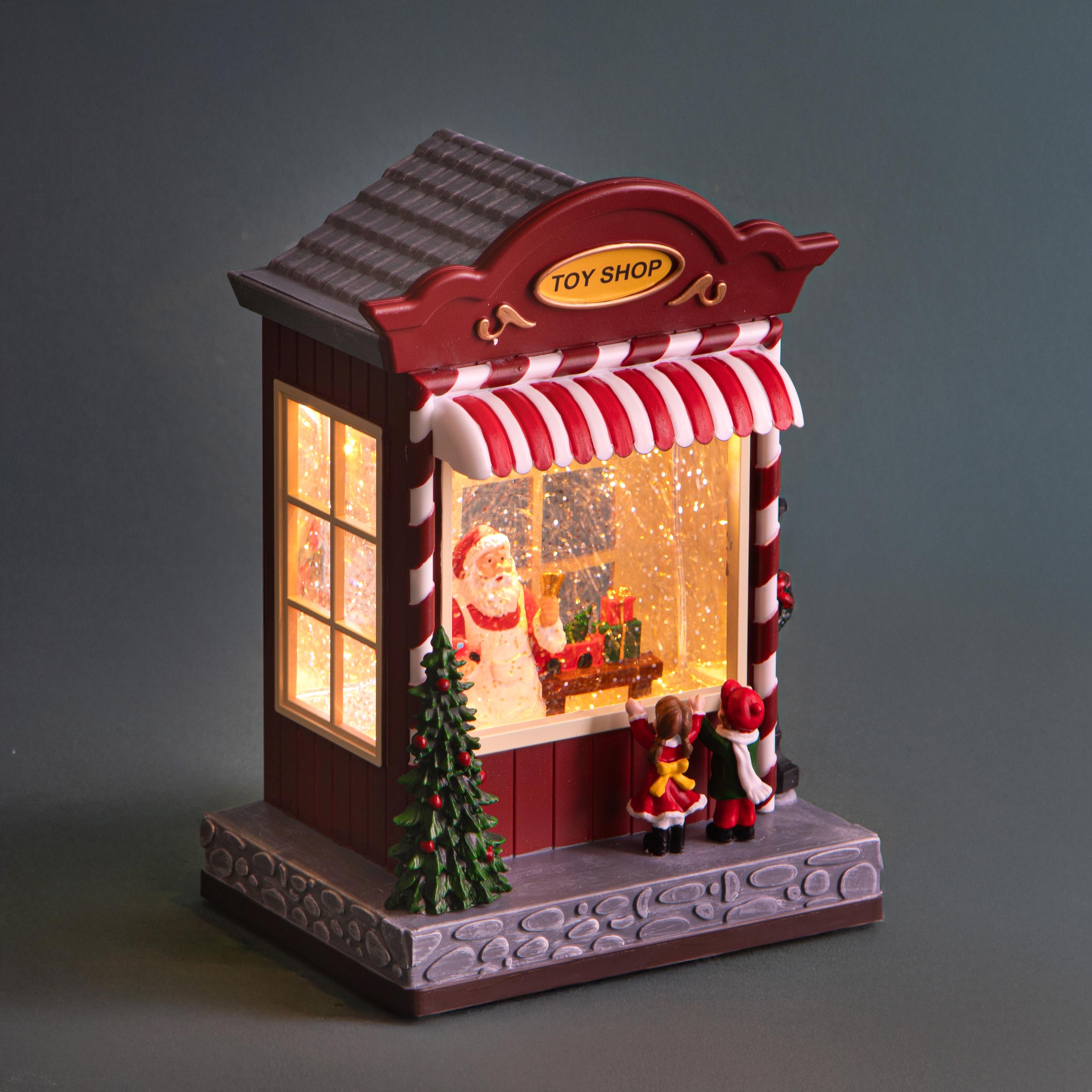 TOY SHOP 22,5 CM C/SANTA LED+MUS