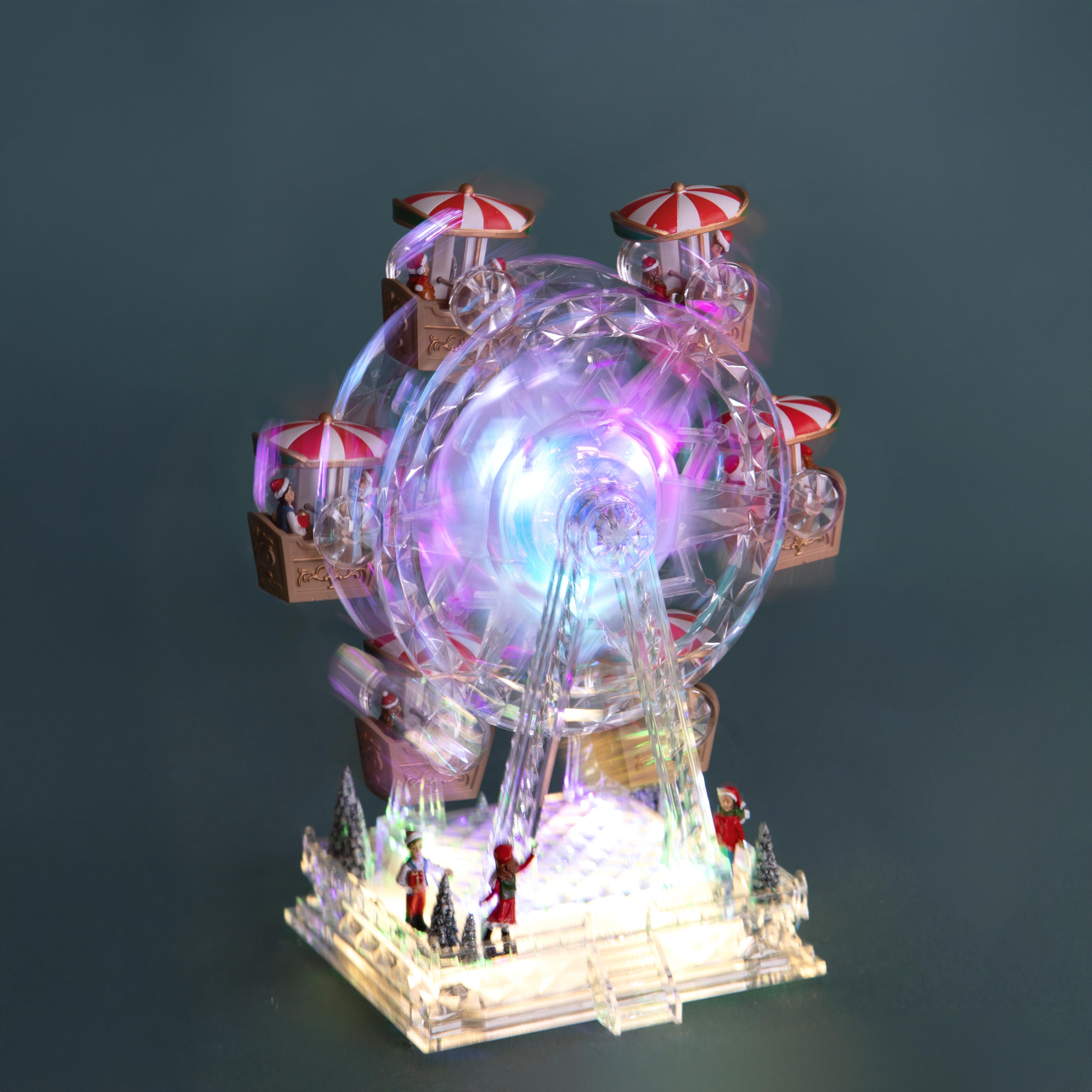 GIOSTRA 20XH28 CM C/SANTA LED+MUS