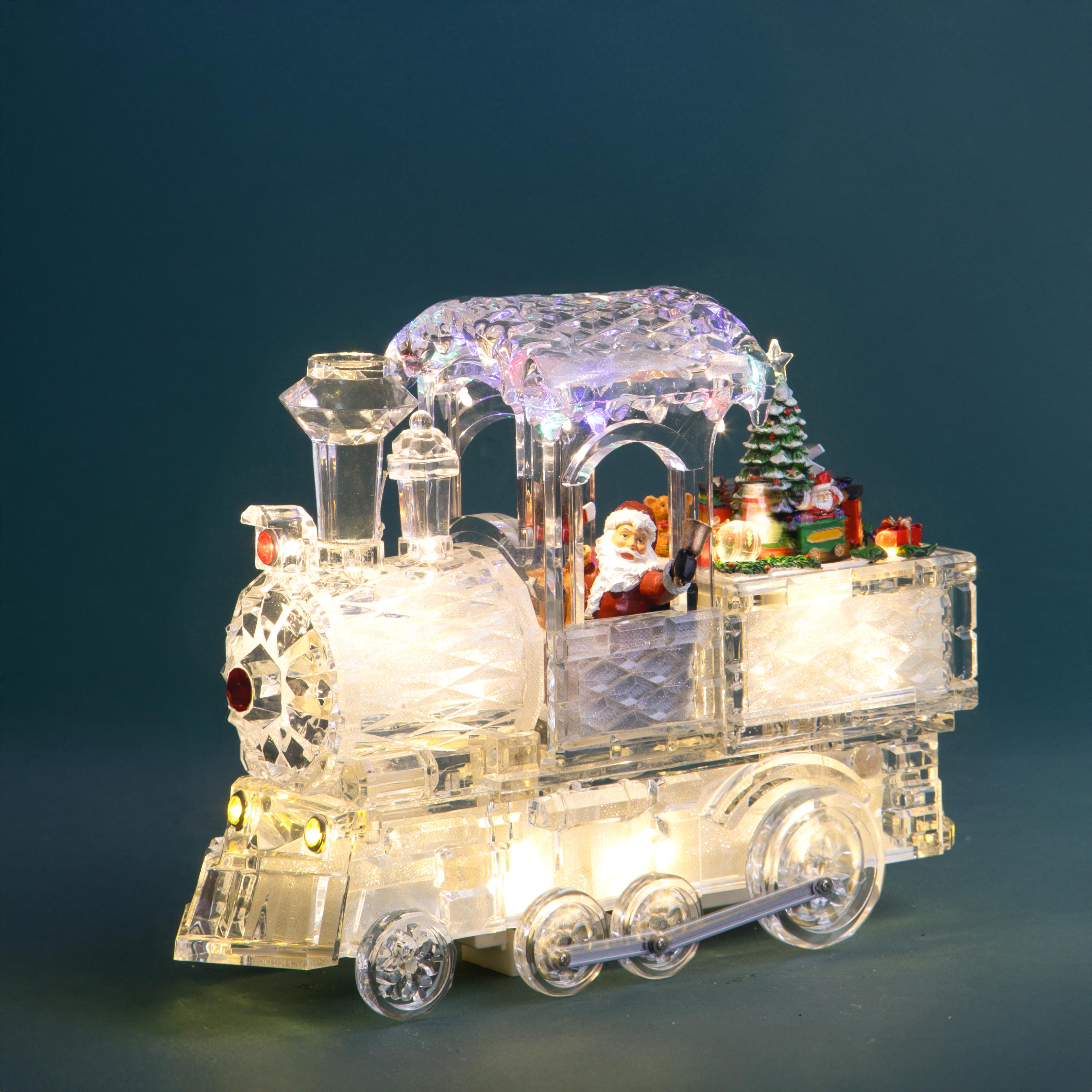 TRENO 295XH21,9 CM C/SANTA LED+MOV+MUS