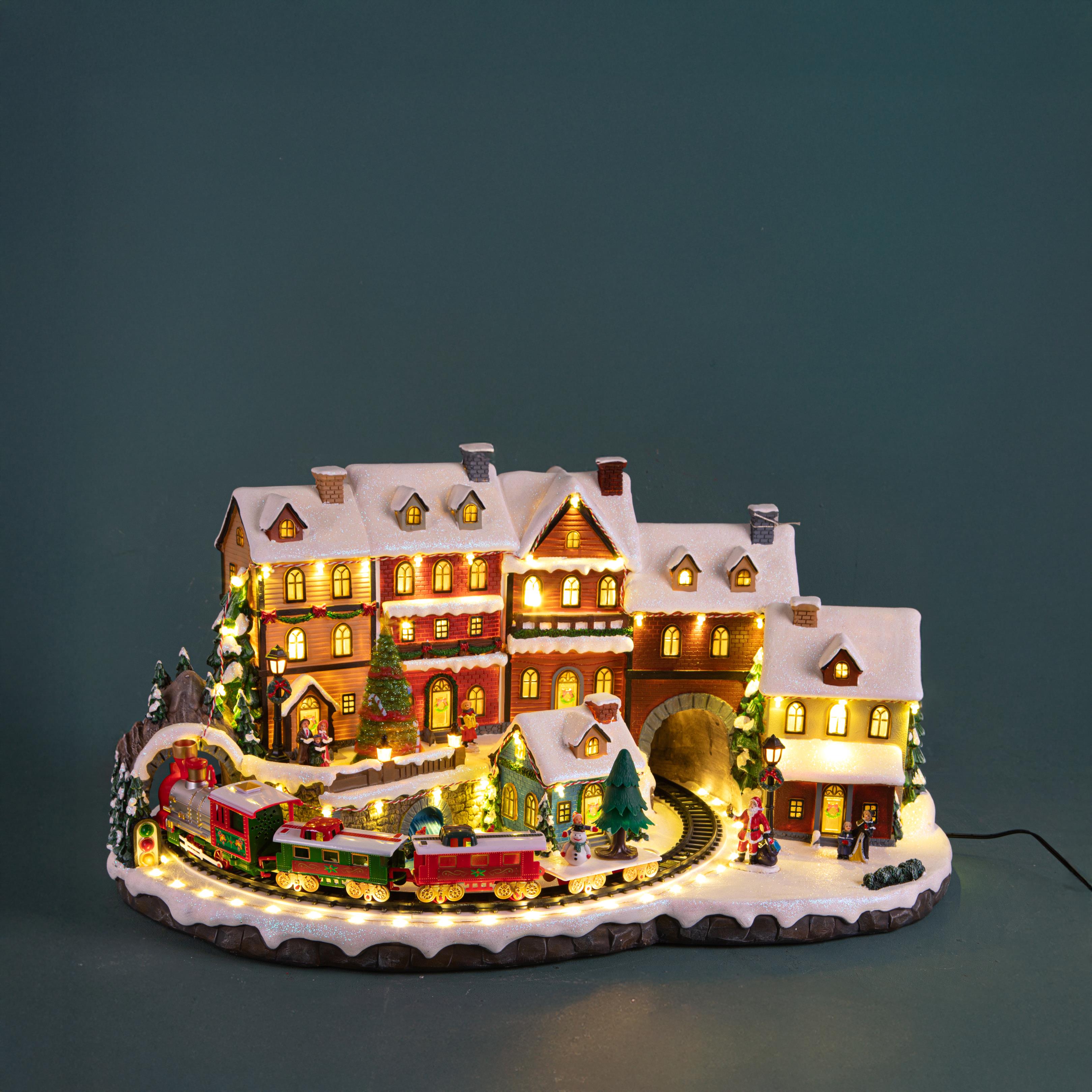 VILLAGGIO 63.5 CM C/FUNIVIA MUS+LED+MOV