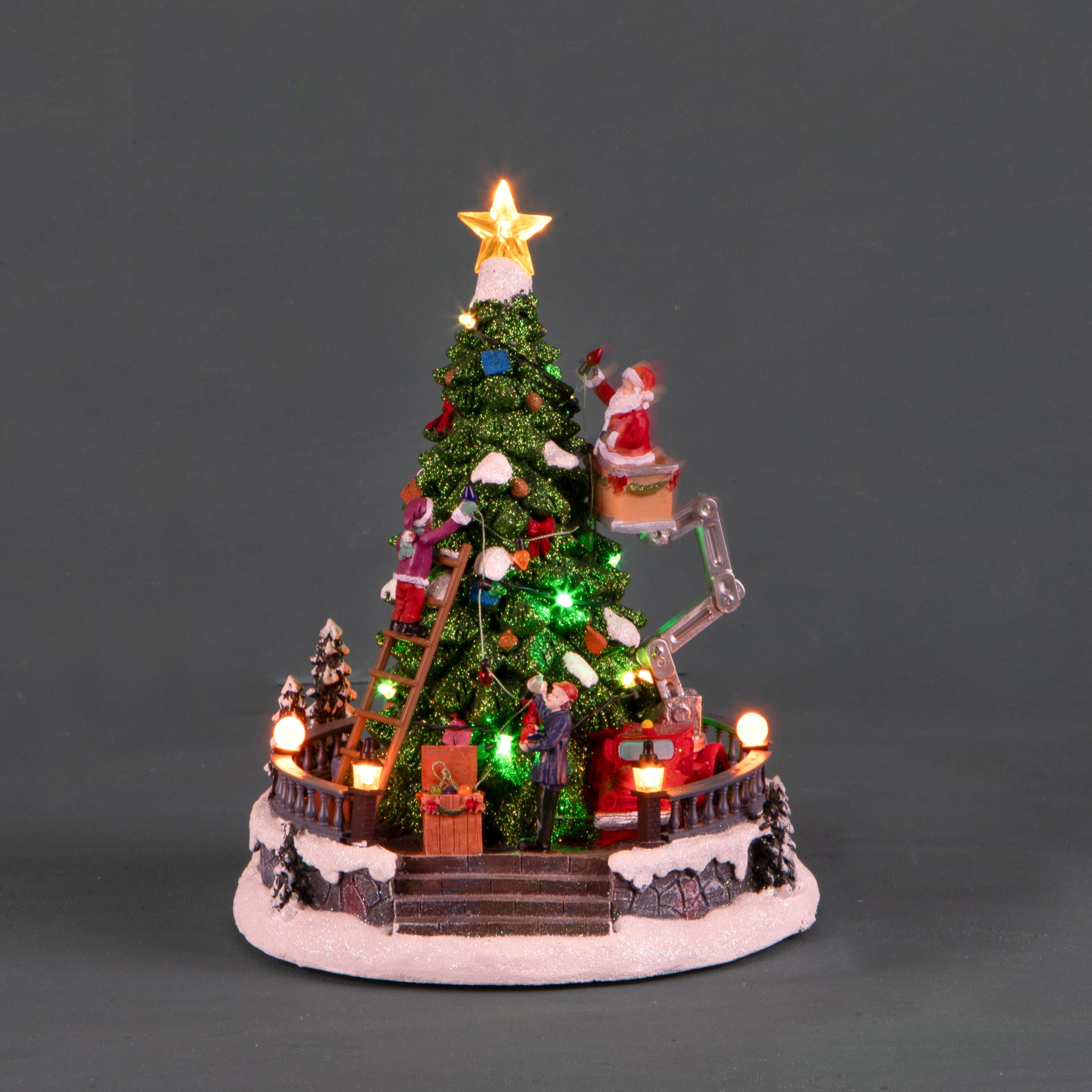 B.NATALE 22XH27 CM C/ALBERO LED+MOV+MUS