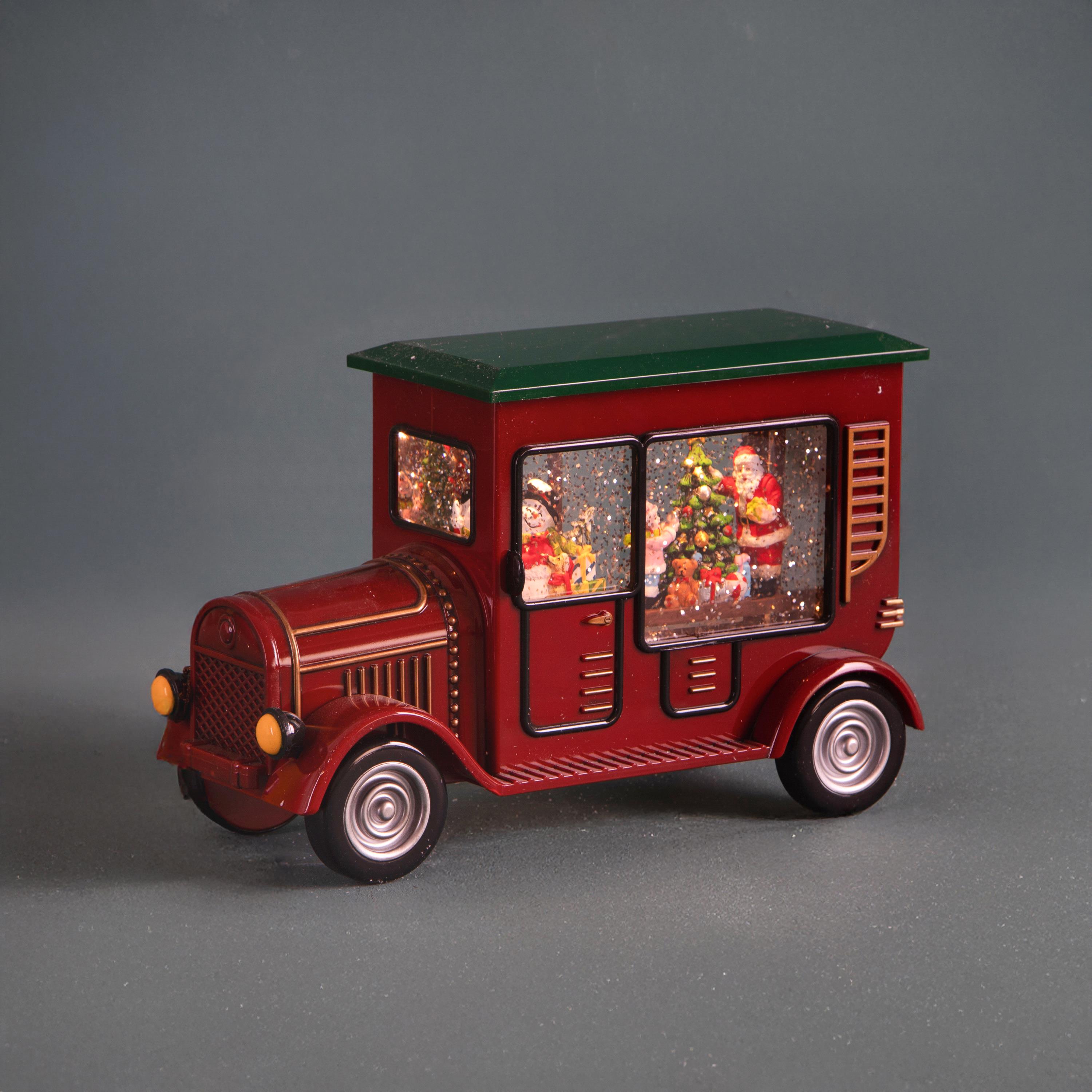 MACCHINA 23.55XH19.5 CM C/SANTA LED+MUS