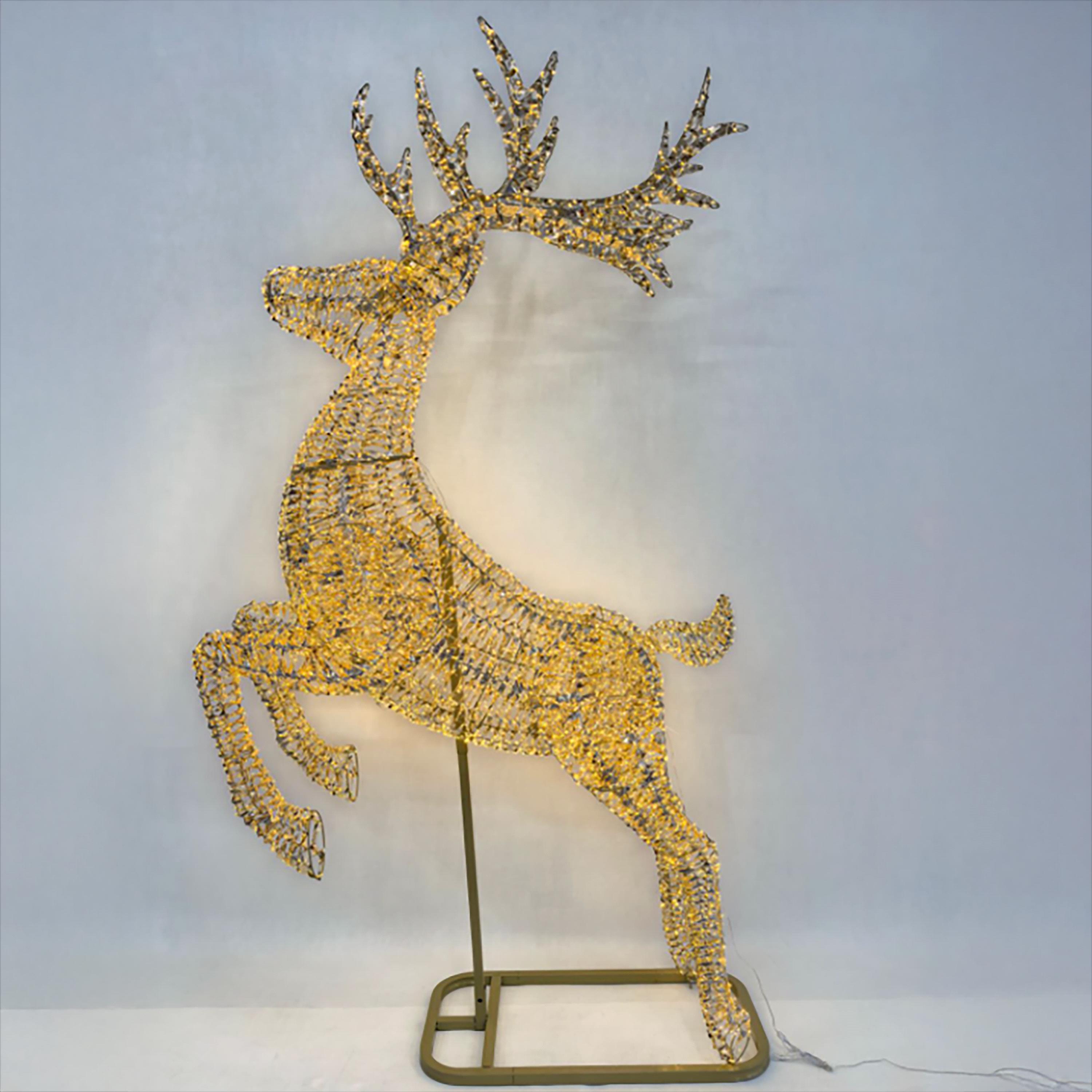 Weihnachtsartikel, HEMEN, LANDSCHAFTEN, HOLZ- UND GEWEBEDEUTUNGEN, RENNA 260 CM C/8300 LED