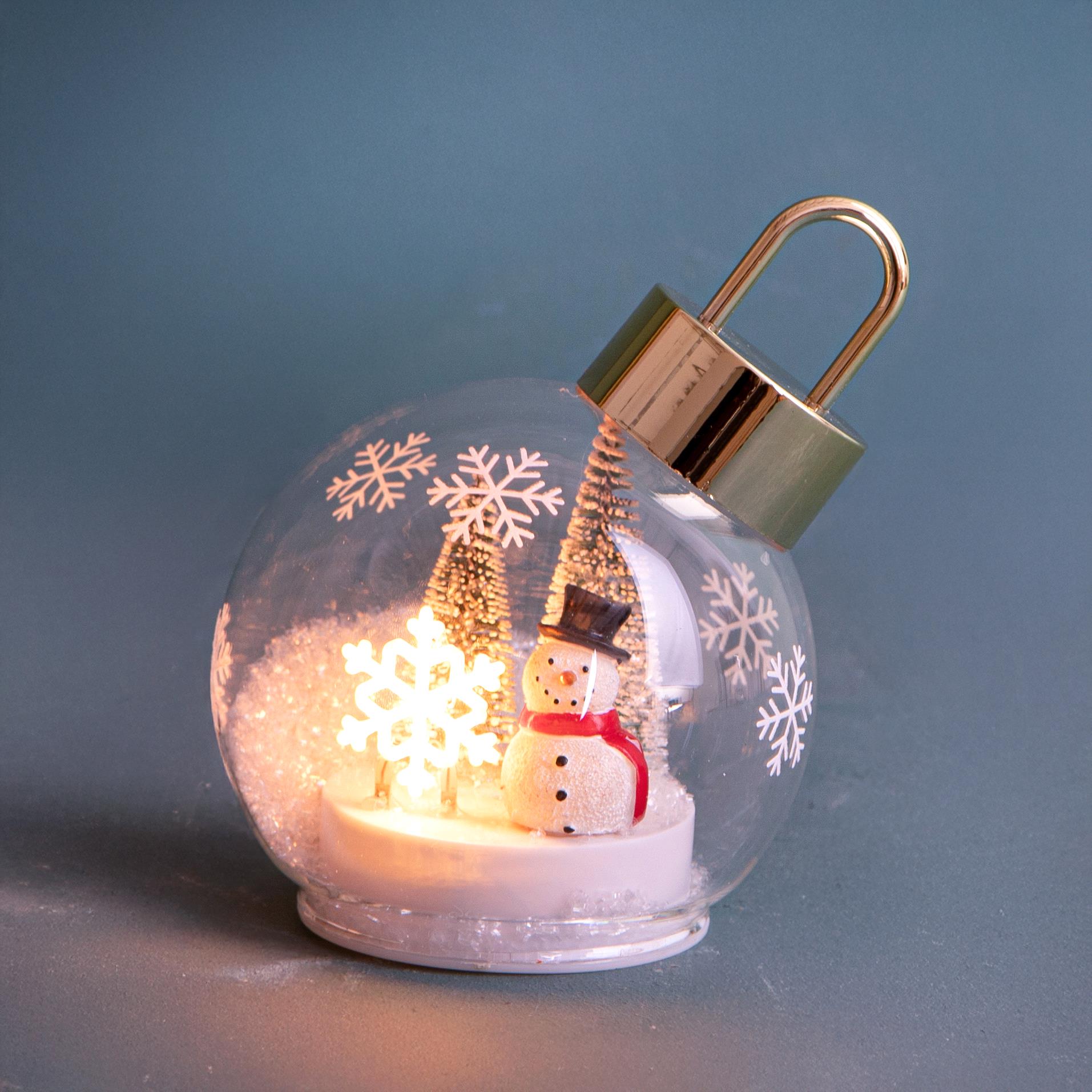 SFERA D.12 CM PUP.NEVE DA APPOG.C/LED