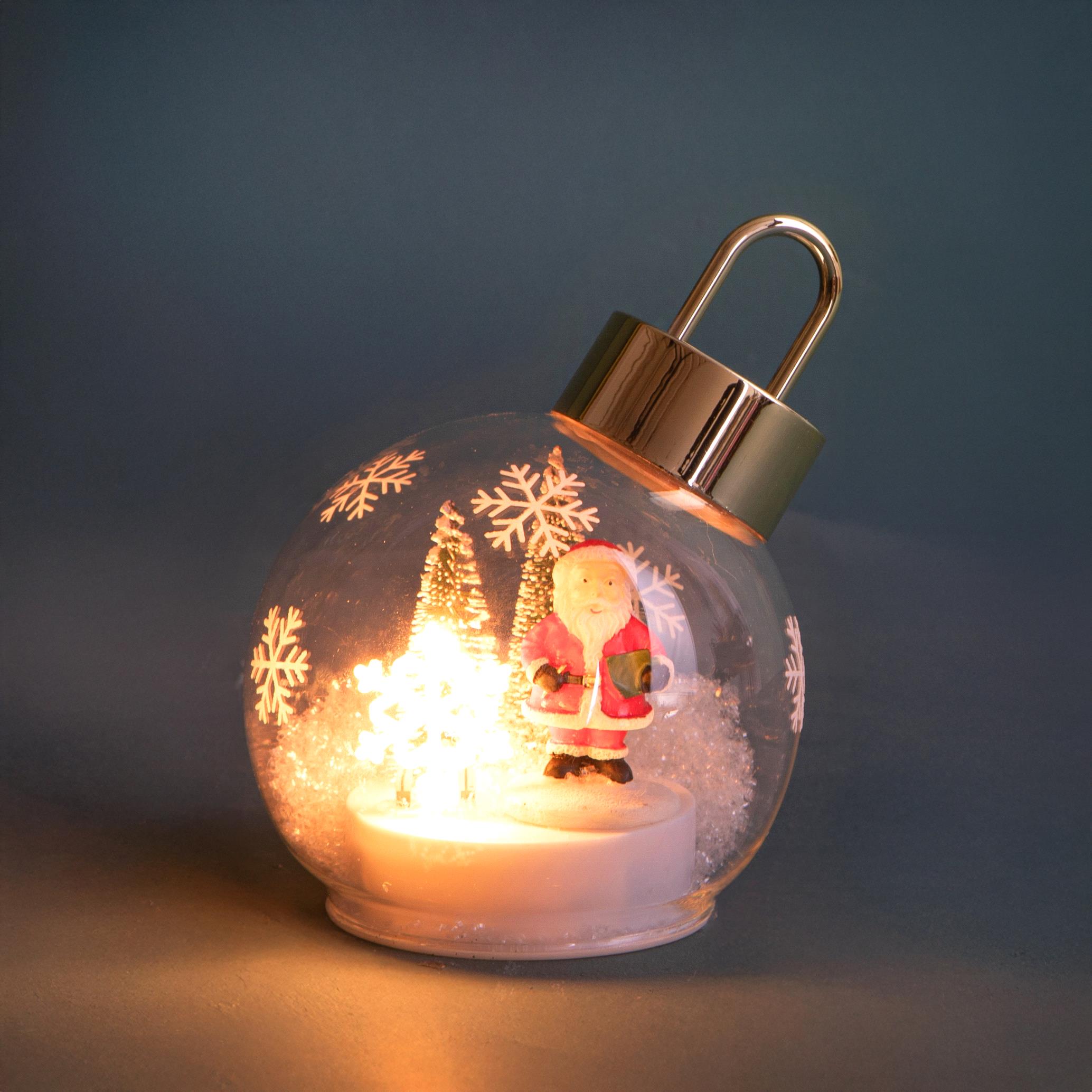 SFERA D.12 CM BABBO NAT.DA APPOG.C/LED