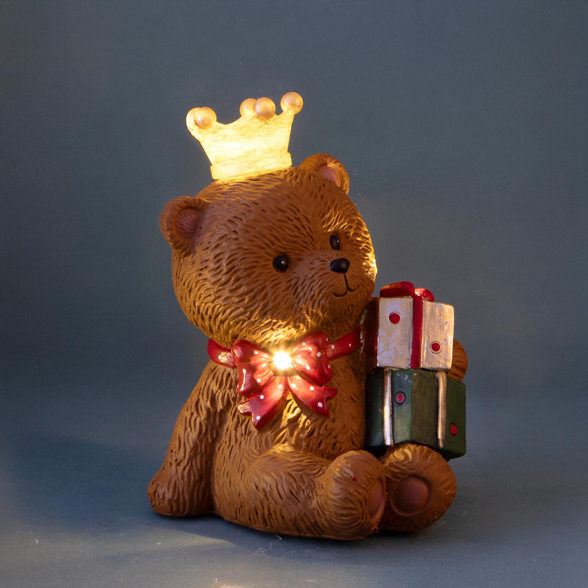 ORSETTO 26.5 CM C/CORONA E DONI C/LE