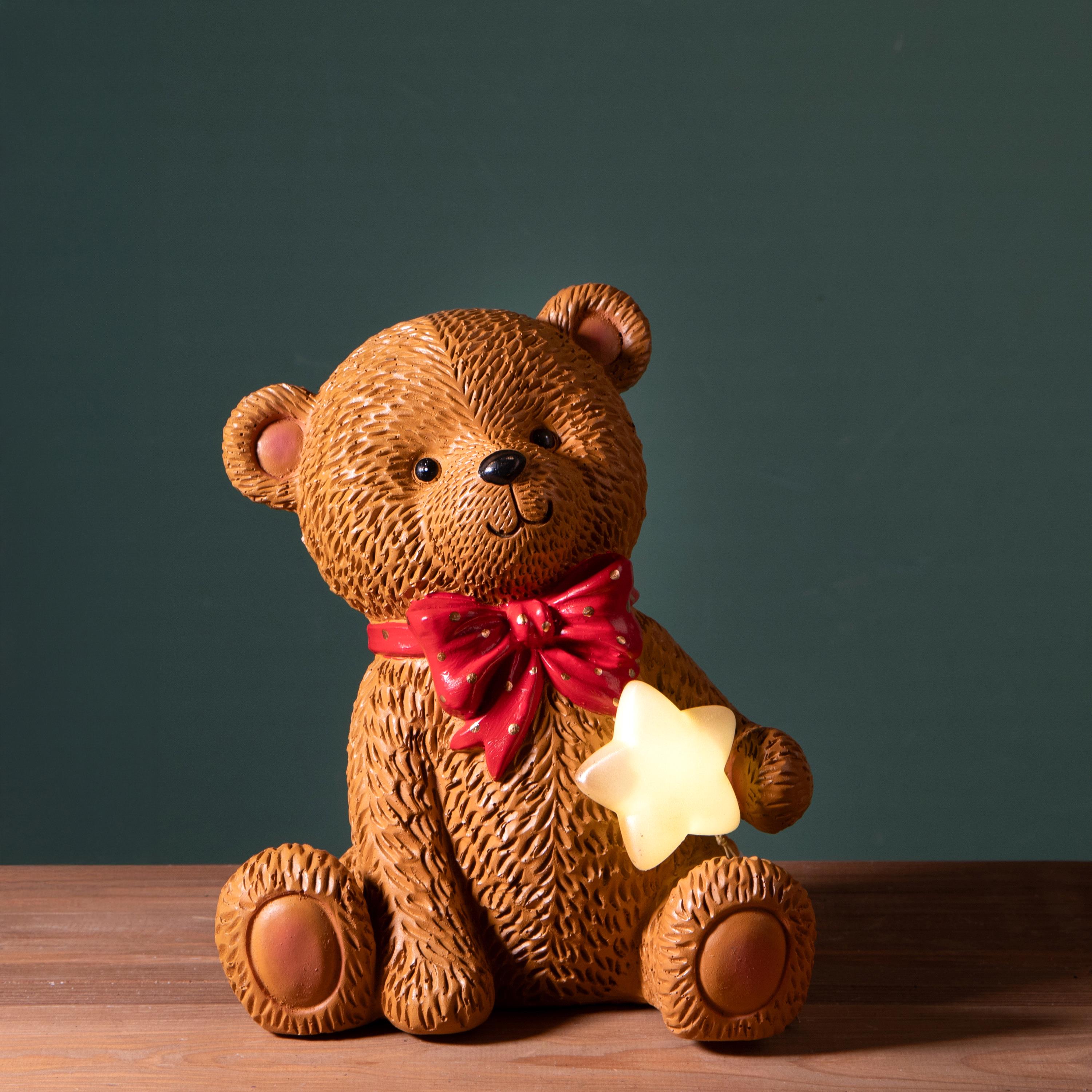 ORSETTO 23XH.27 CM C/STELLINA E LED