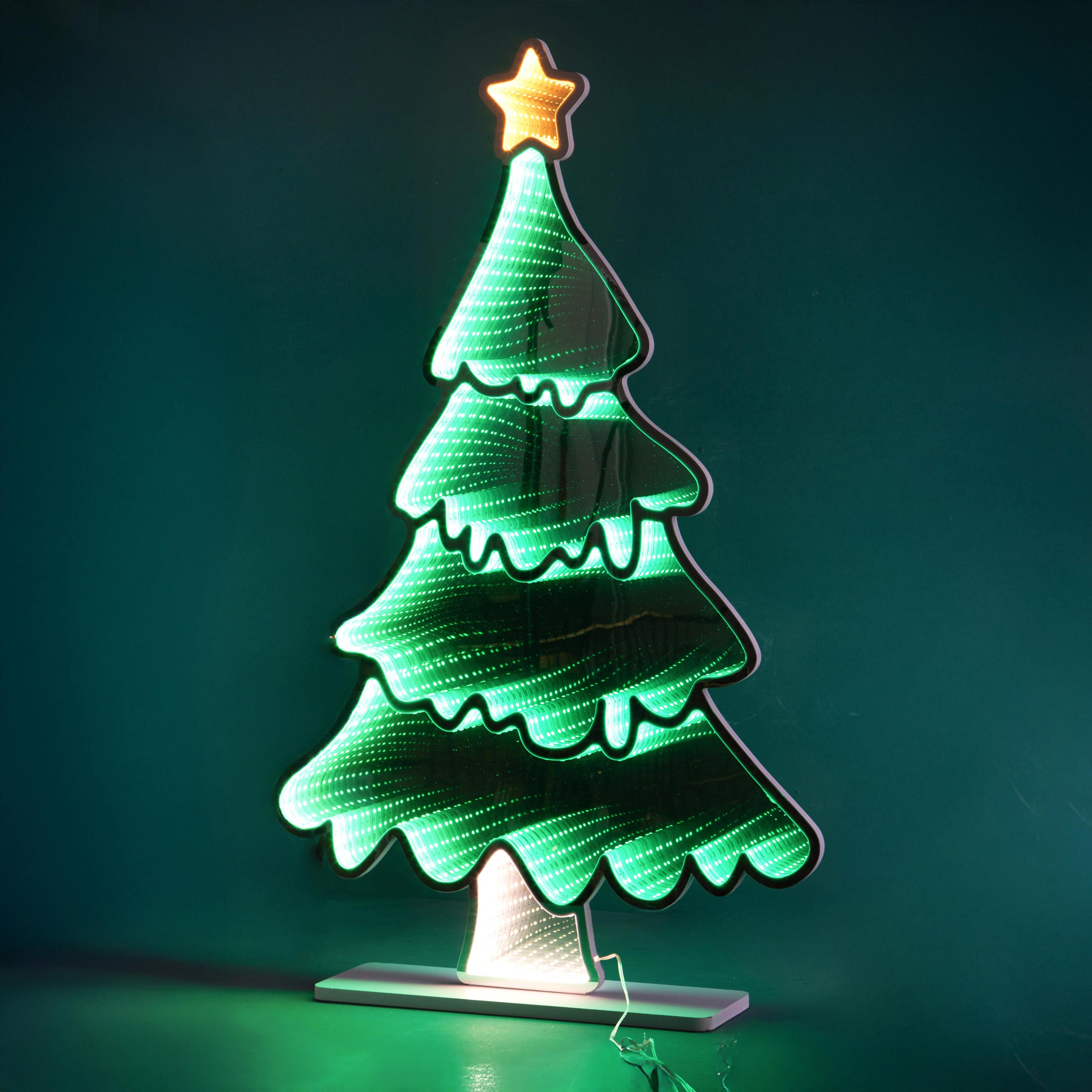 ALBERO 56XH.90CM 330 LED C/STELLA DA INT