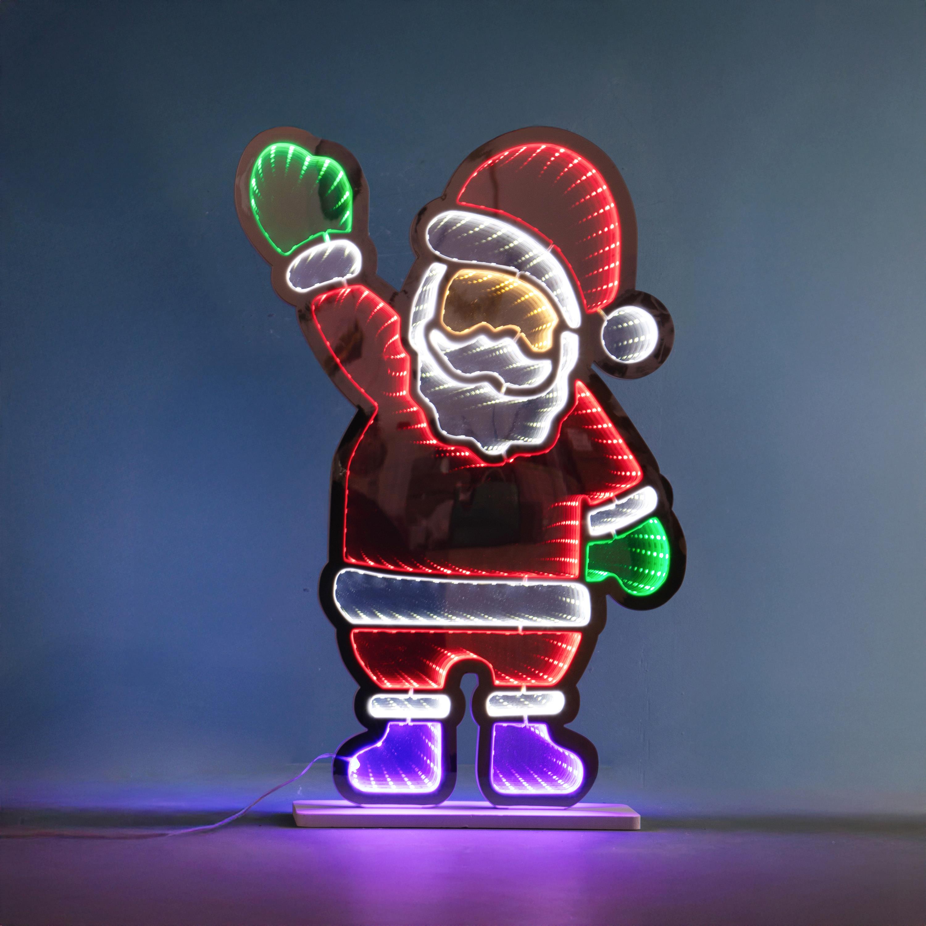 BABBO NATALE H.60 CM 190 LED USO INT