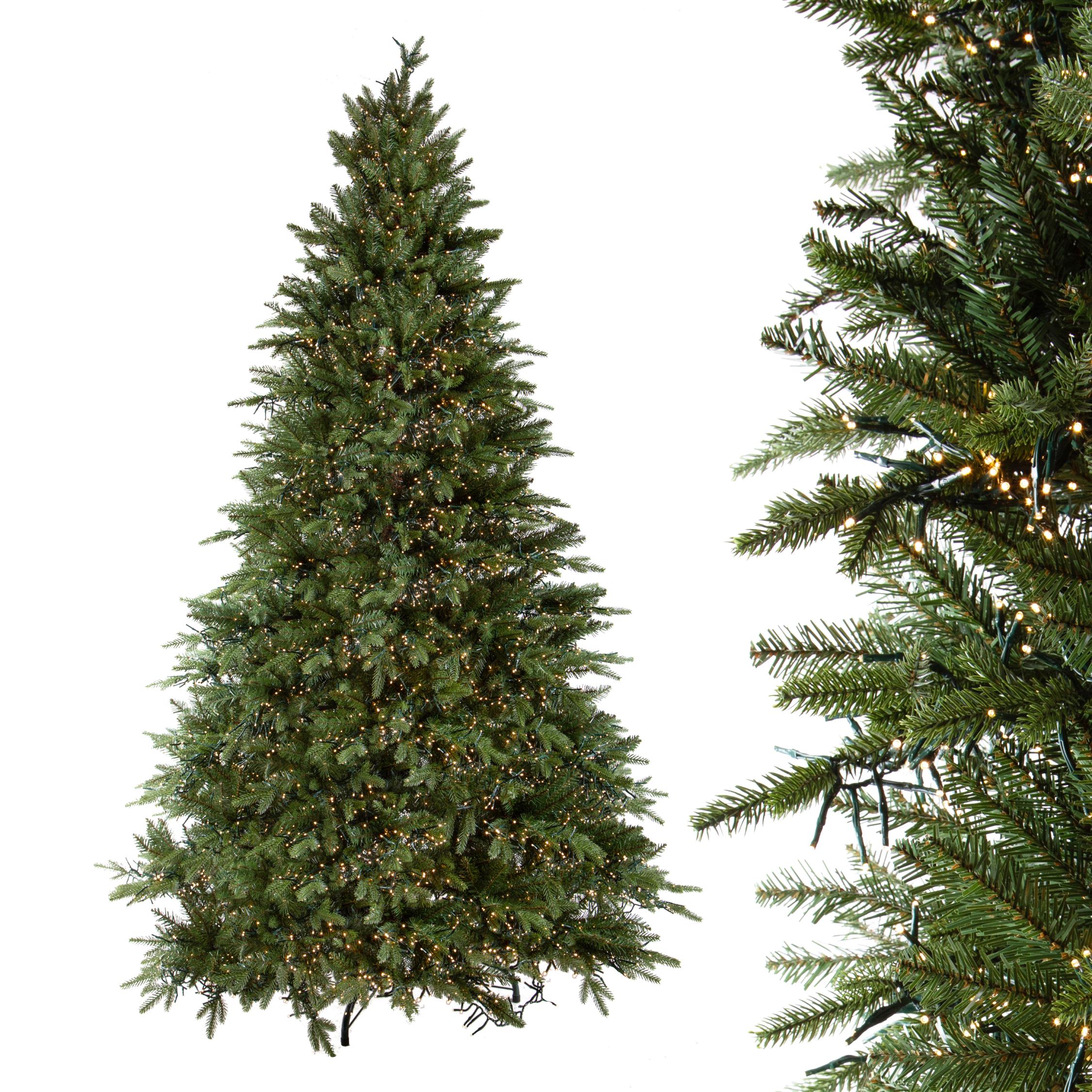CHRISTMAS ITEMS, TREES OVER 110 CM with anw/out lights, 260 ABETE MULTILED C/7200 LED 4186 TIPS