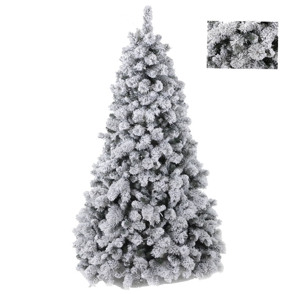 CHRISTMAS ITEMS, TREES OVER 110 CM with anw/out lights, 150 ABETE K2 C/NEVE 461 T PVC
