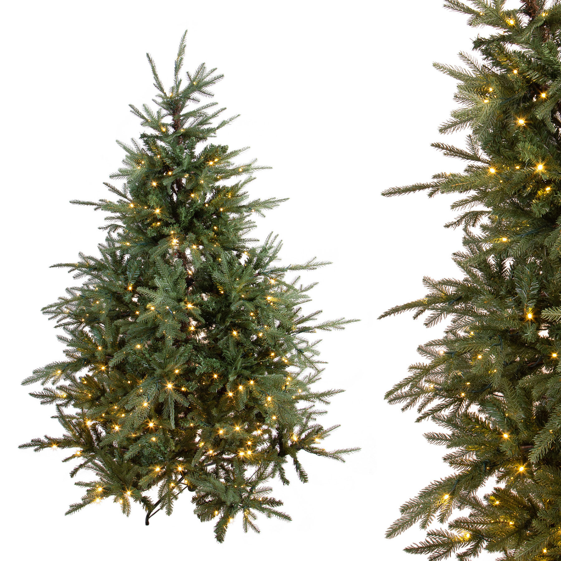 CHRISTMAS ITEMS, TREES OVER 110 CM with anw/out lights, 260 GR. SASSO LED 4681/T C/720